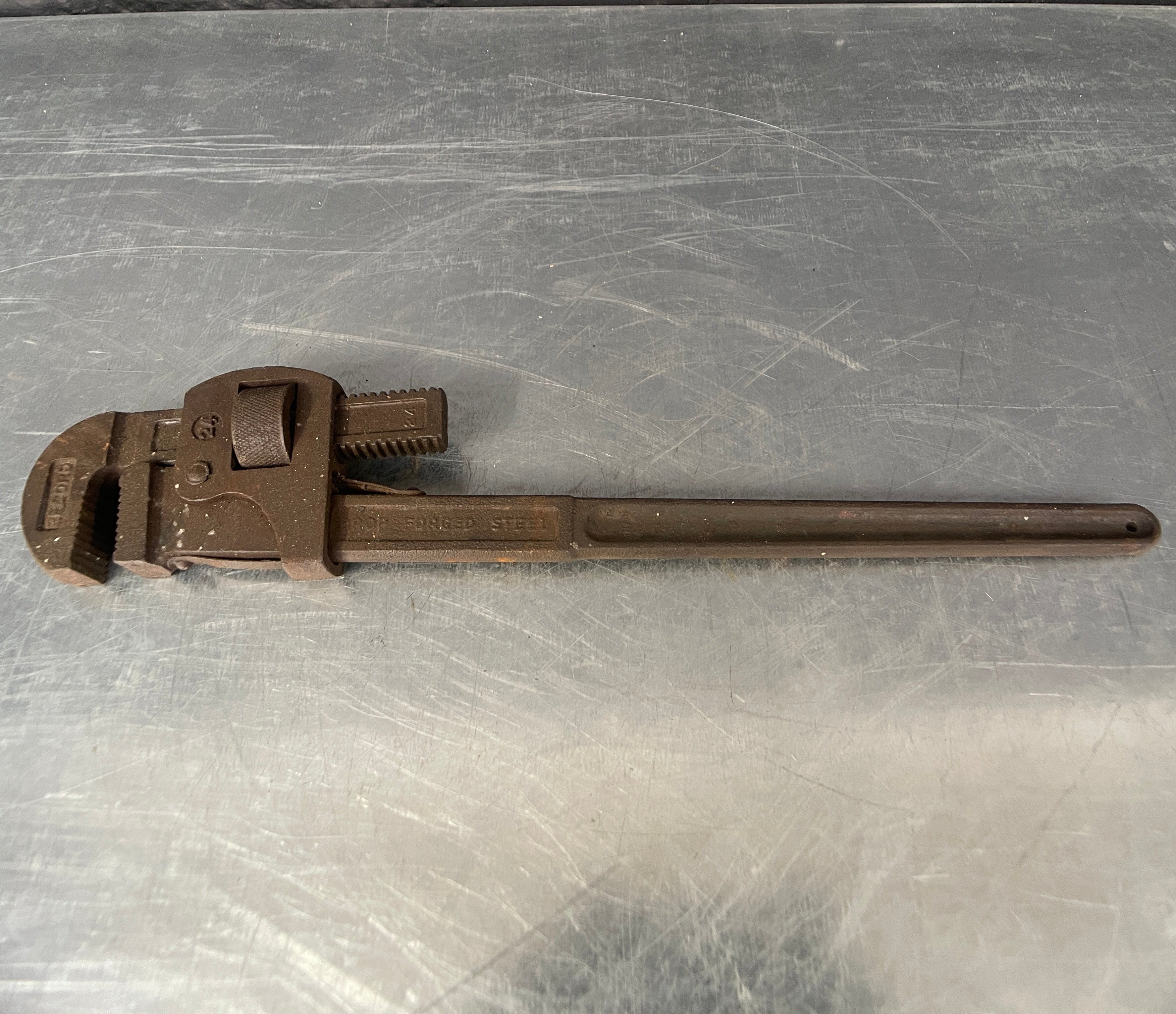 Industrial powerhouse props prop rental hire vintage movie film set dec Large adjustable wrench