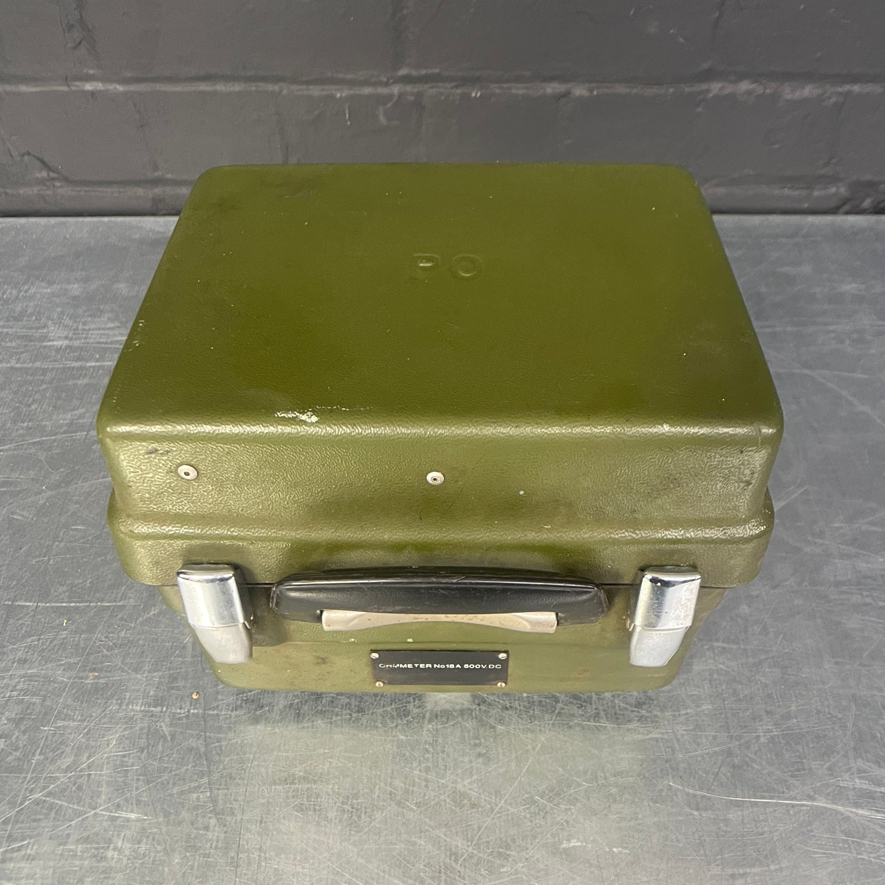 Industrial powerhouse props prop rental hire vintage movie film set dec OHM meter tester electrical scientific 2