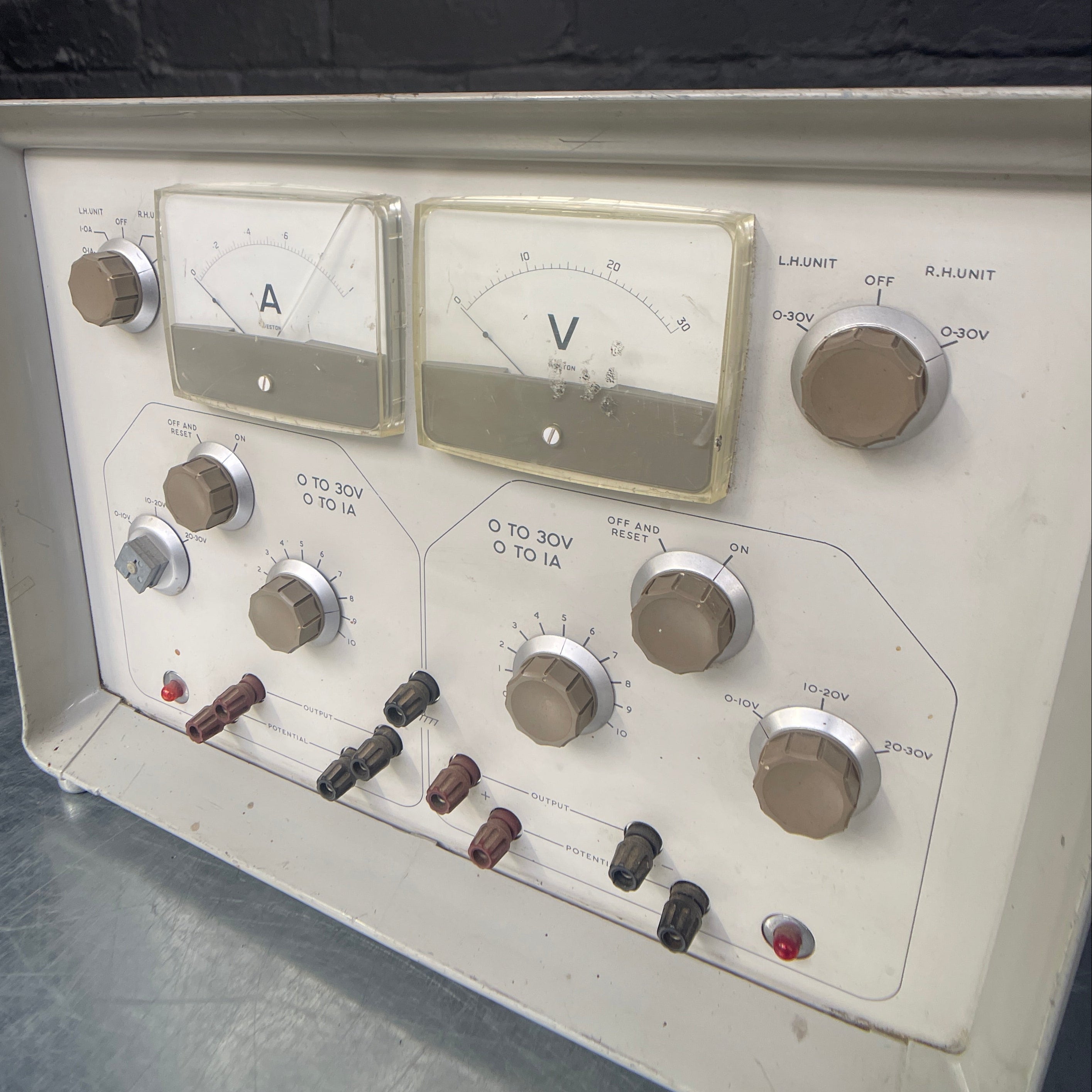 Industrial powerhouse props prop rental hire vintage movie film set dec amps volt tester Advance electrical equipment 2