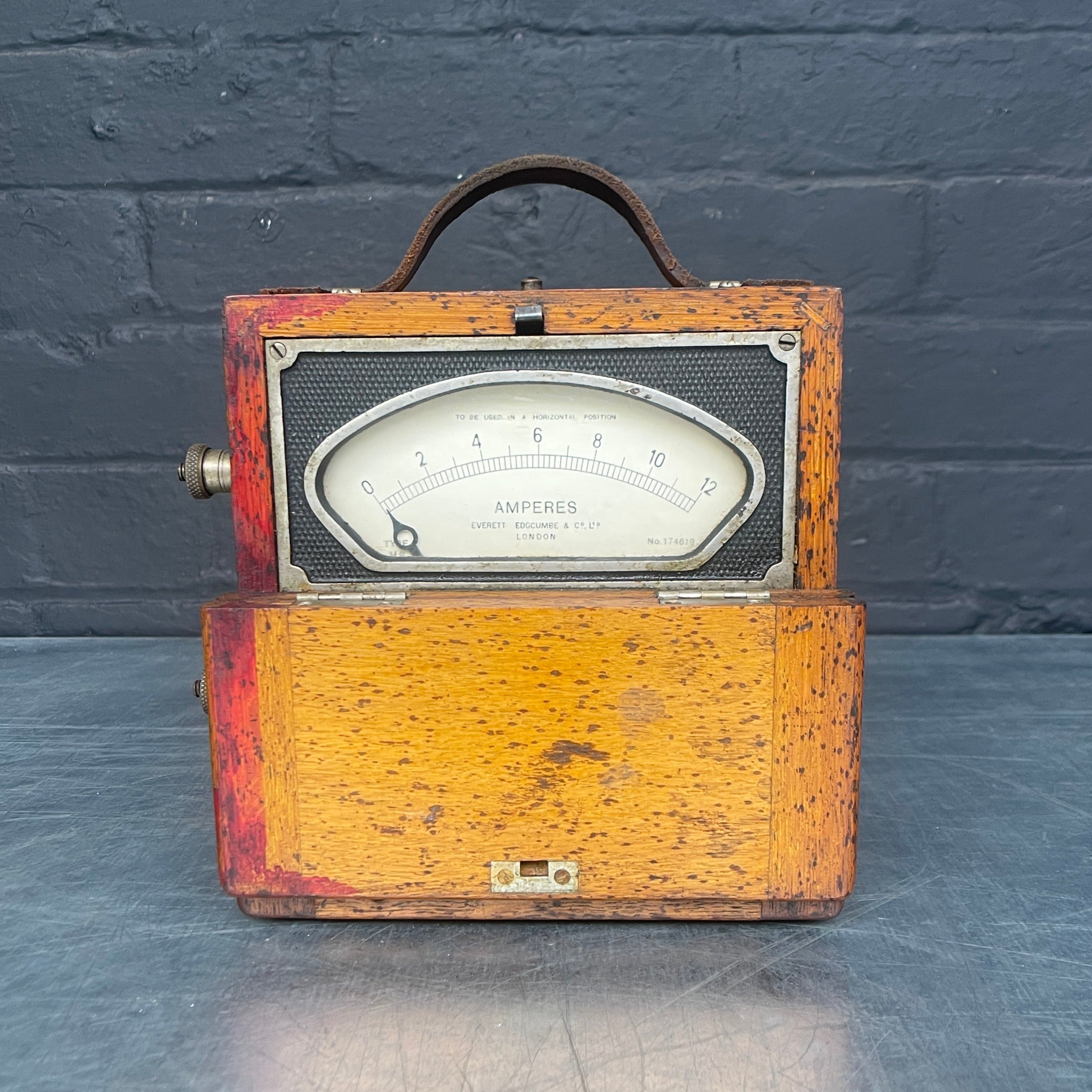 Industrial powerhouse props prop rental hire vintage movie film set dec electrical amperes meter amp scientific