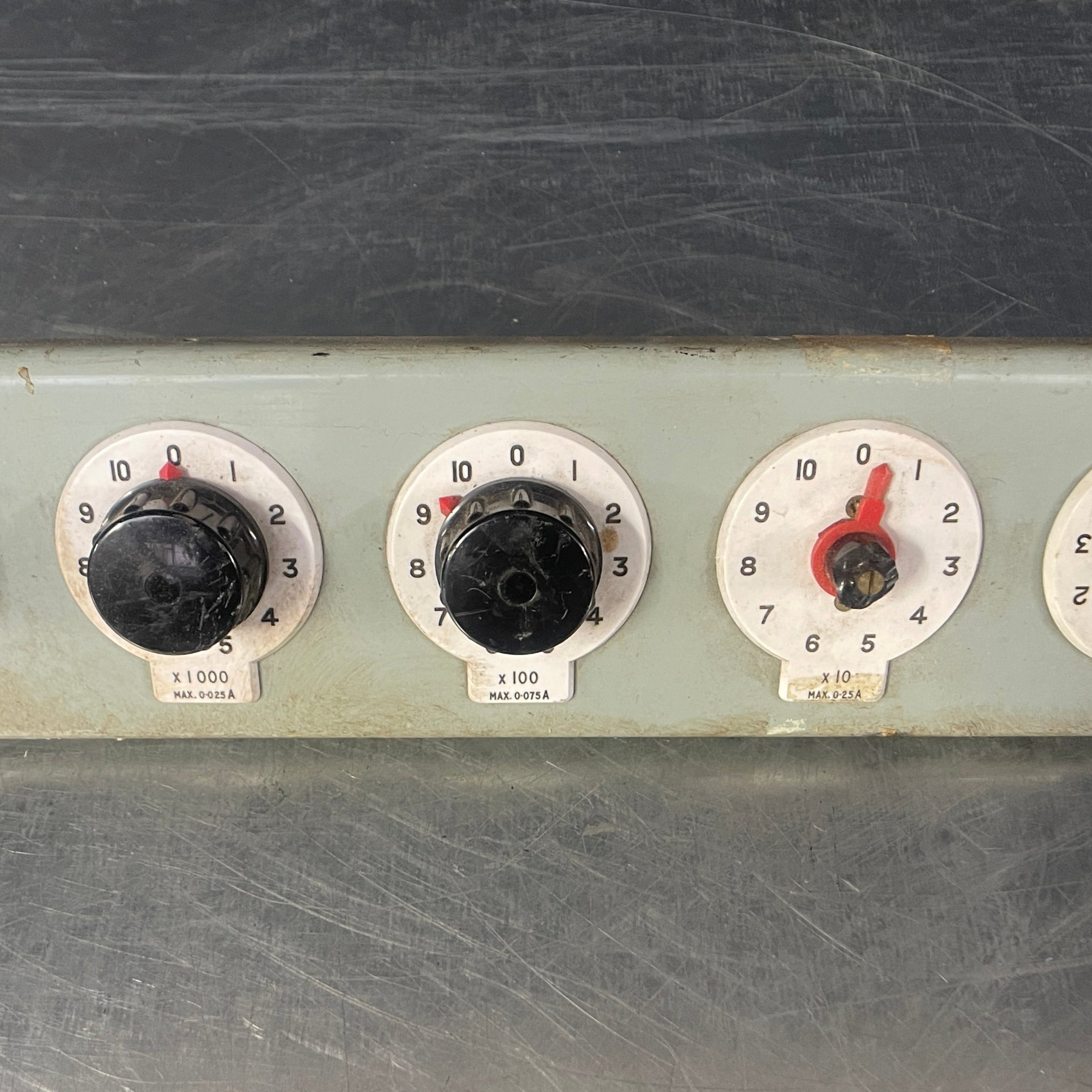Industrial powerhouse props prop rental hire vintage movie film set dec electrical switchgear switch panel dials