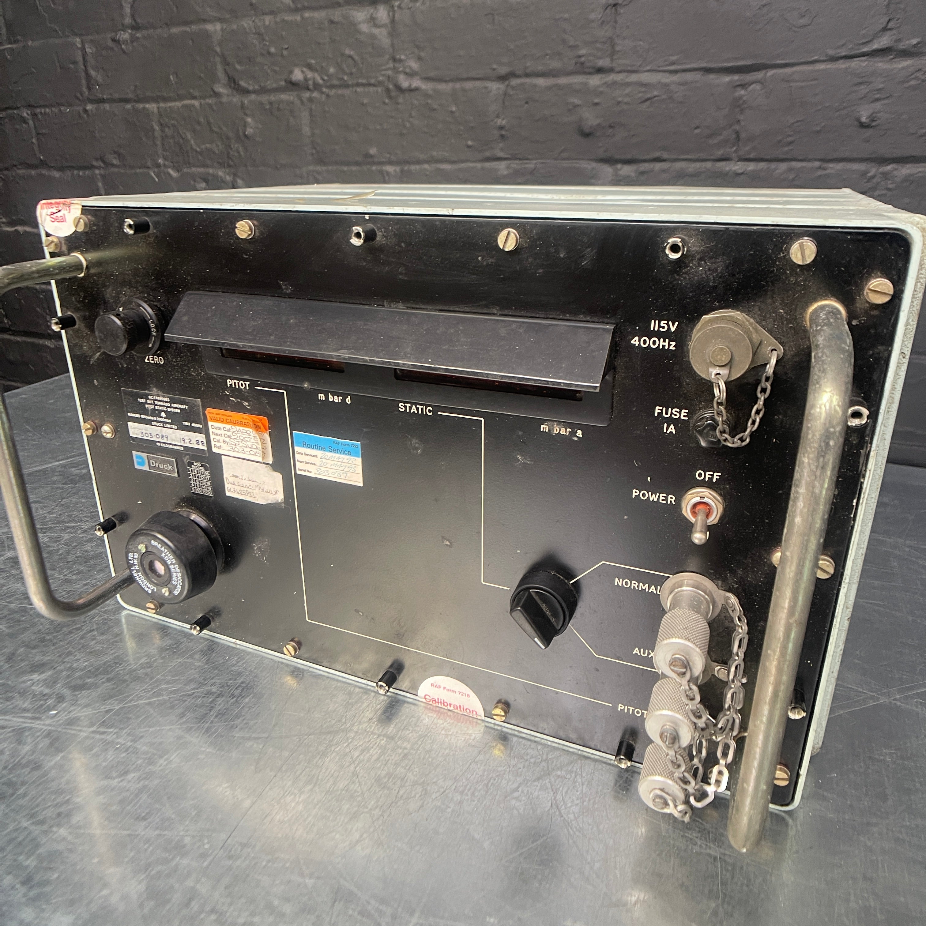 Industrial powerhouse props prop rental hire vintage movie film set dec electrical test set kit MOD 1