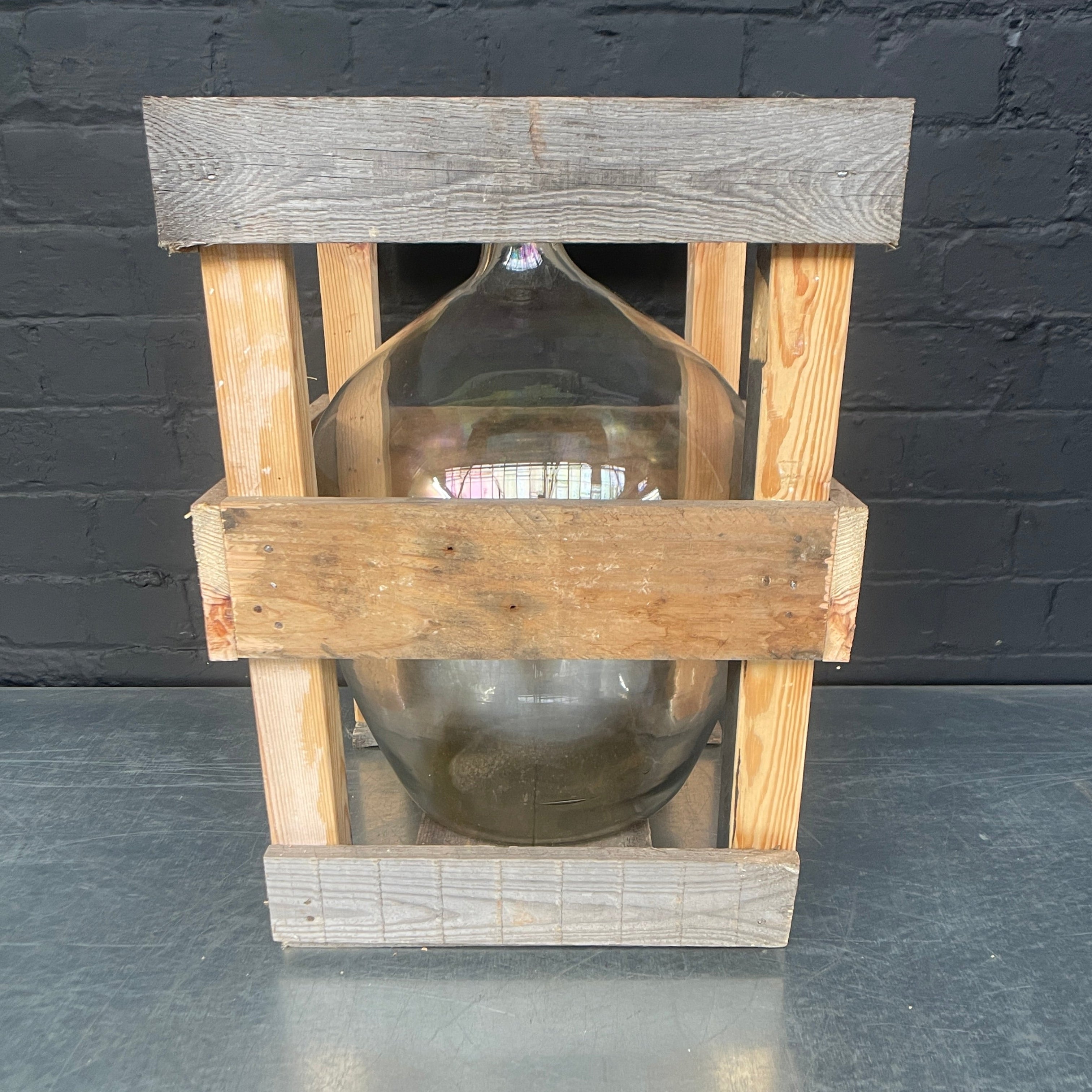 Industrial powerhouse props prop rental hire vintage movie film set dec glass demijohn carboy 7