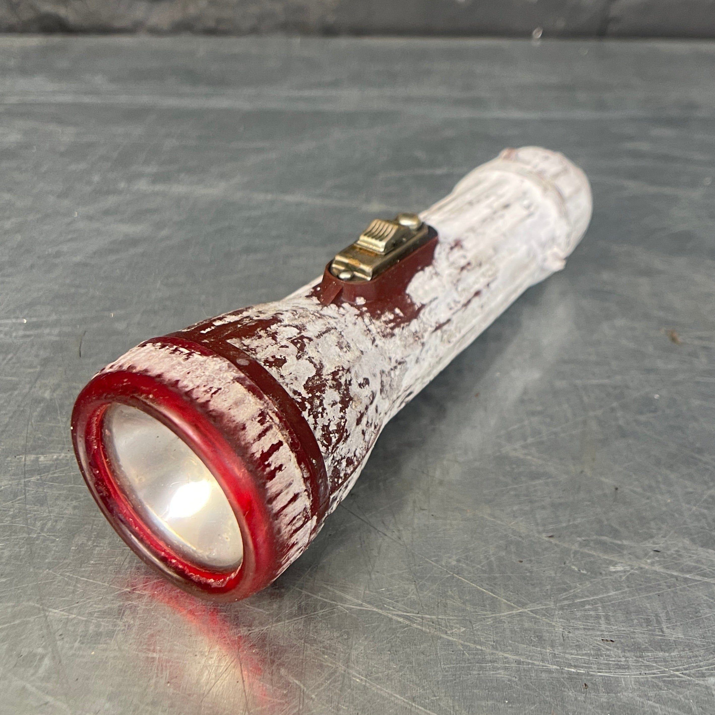 Industrial powerhouse props prop rental hire vintage movie film set dec light lighting UL red torch