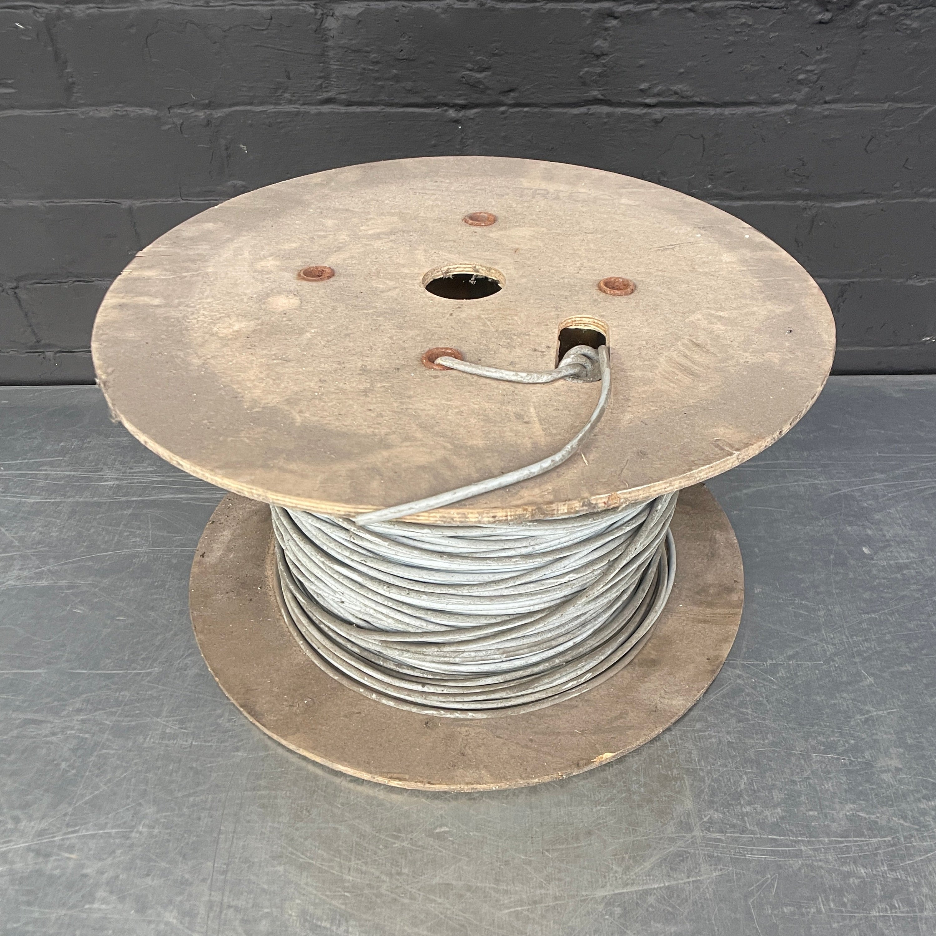 Industrial powerhouse props prop rental hire vintage movie film set dec light lighting cable reel garage tool tools grey workshop electrical 1