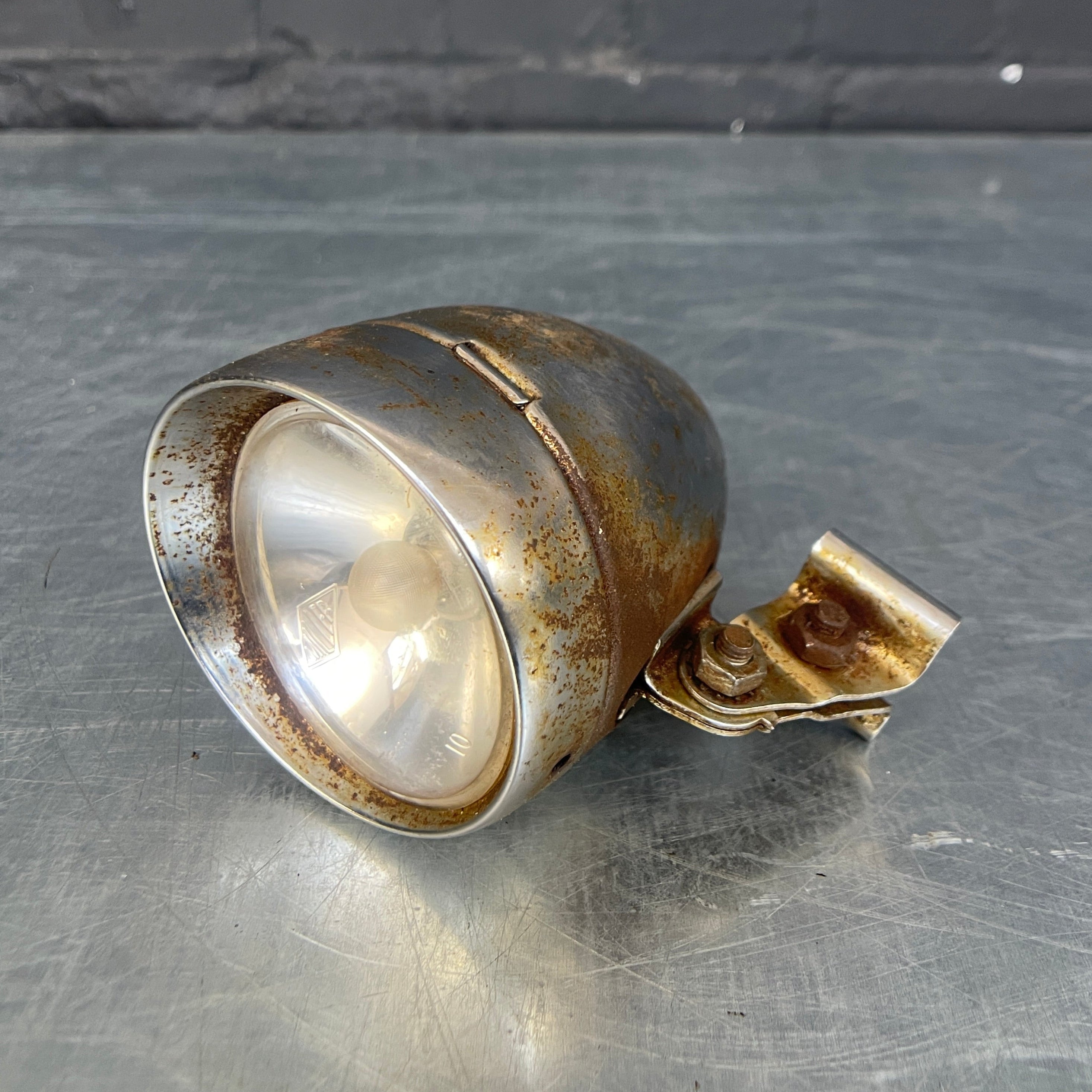 Industrial powerhouse props prop rental hire vintage movie film set dec light lighting miller bike lamp