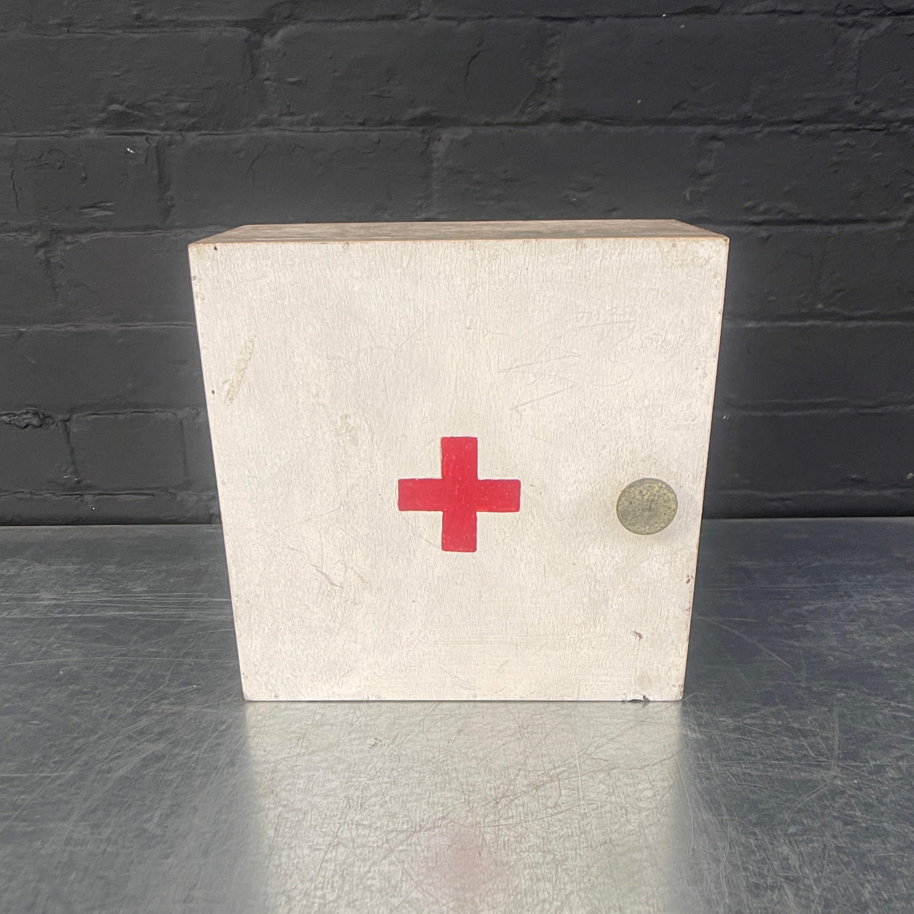 Industrial powerhouse props prop rental hire vintage movie film set dec medical cabinet cupboard first aid