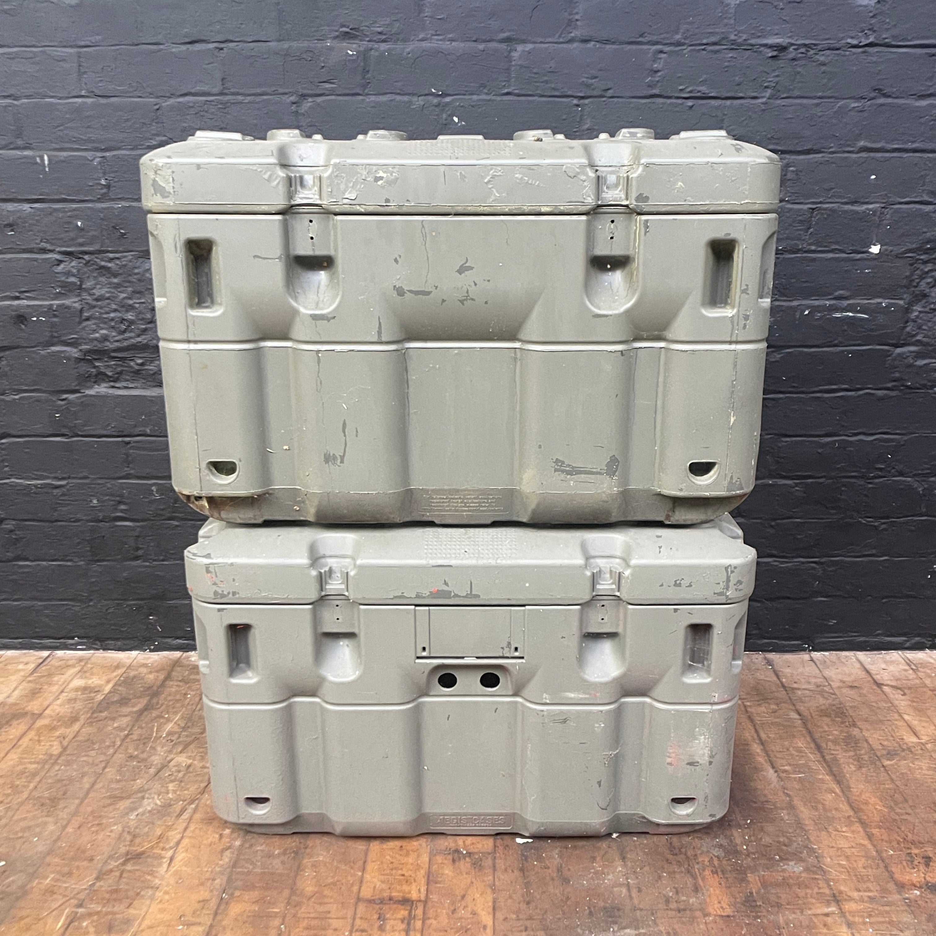 Industrial powerhouse props prop rental hire vintage movie film set dec military container crate case plastic