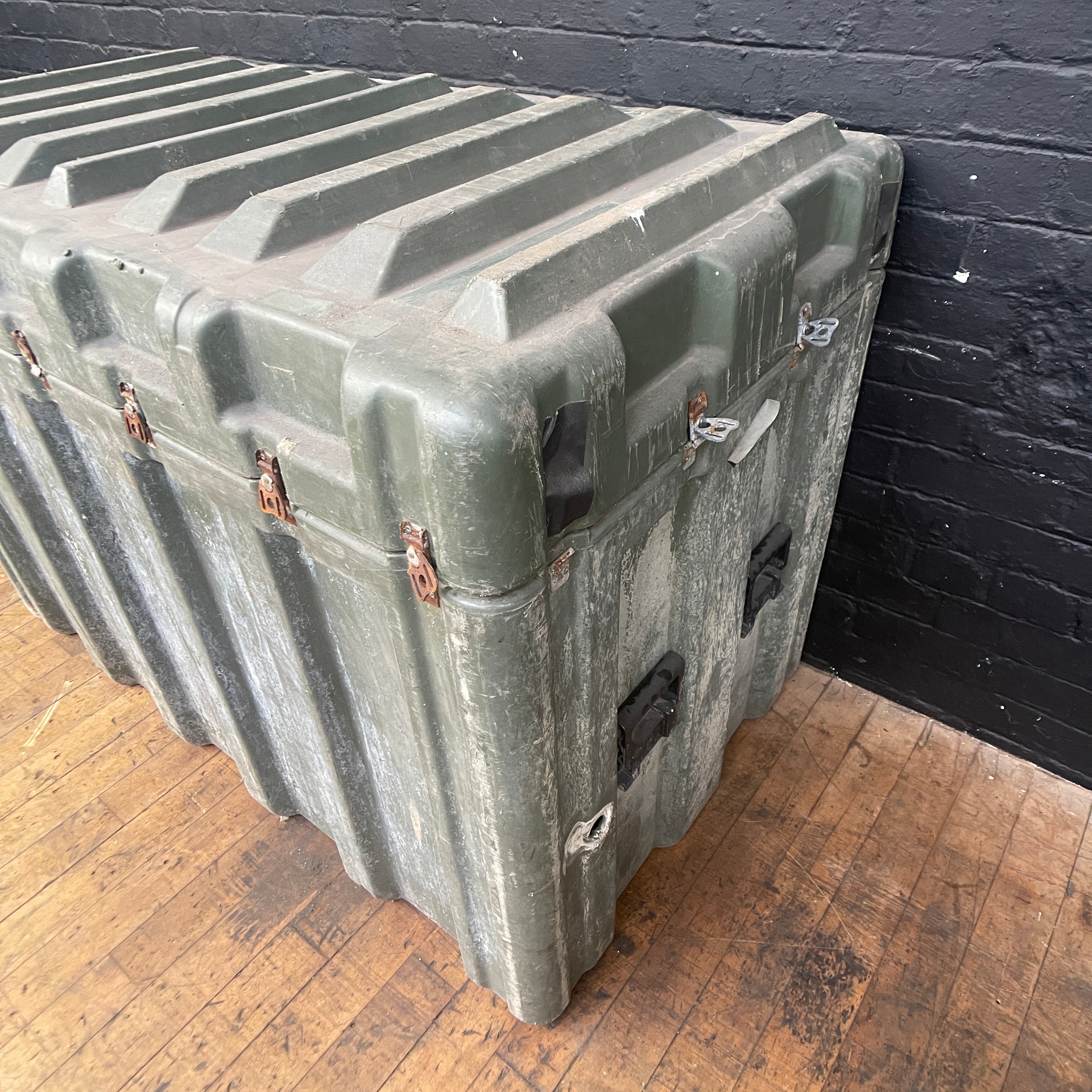 Industrial powerhouse props prop rental hire vintage movie film set dec military crate storage green box 2