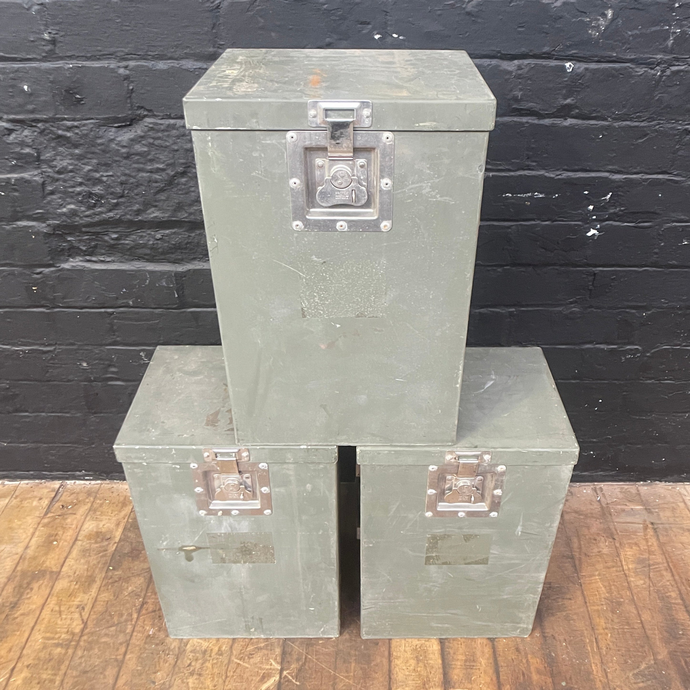 Industrial powerhouse props prop rental hire vintage movie film set dec military signal box crate green
