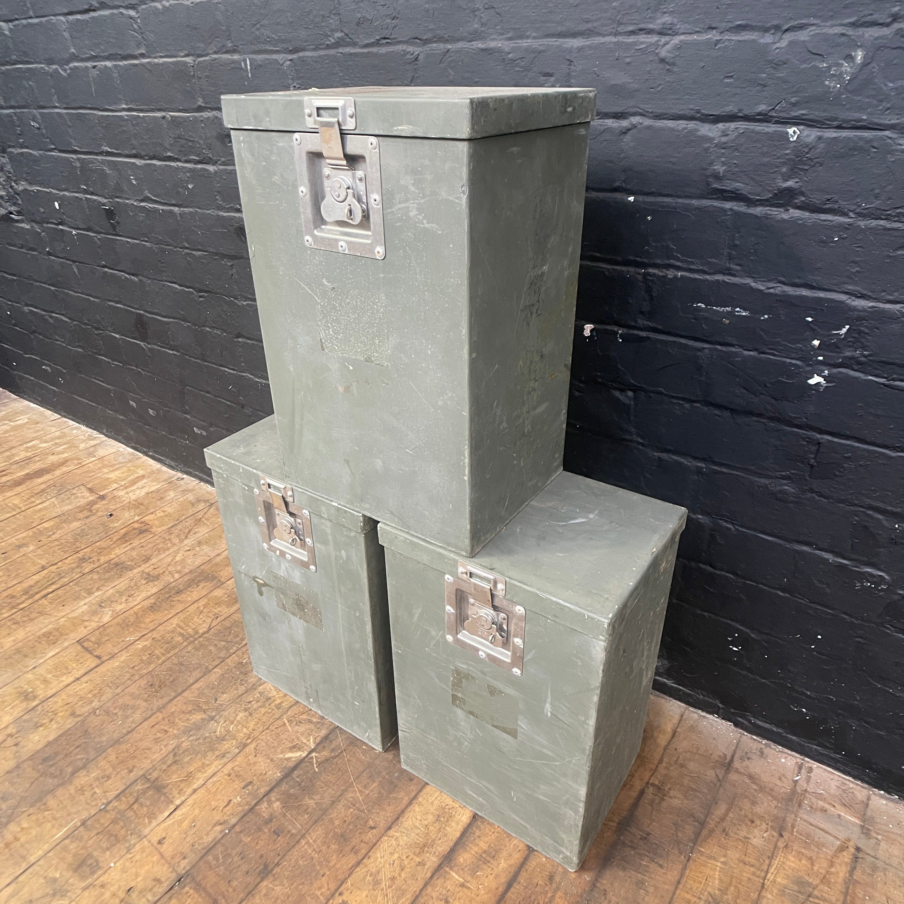 Industrial powerhouse props prop rental hire vintage movie film set dec military signal box crate green boxes