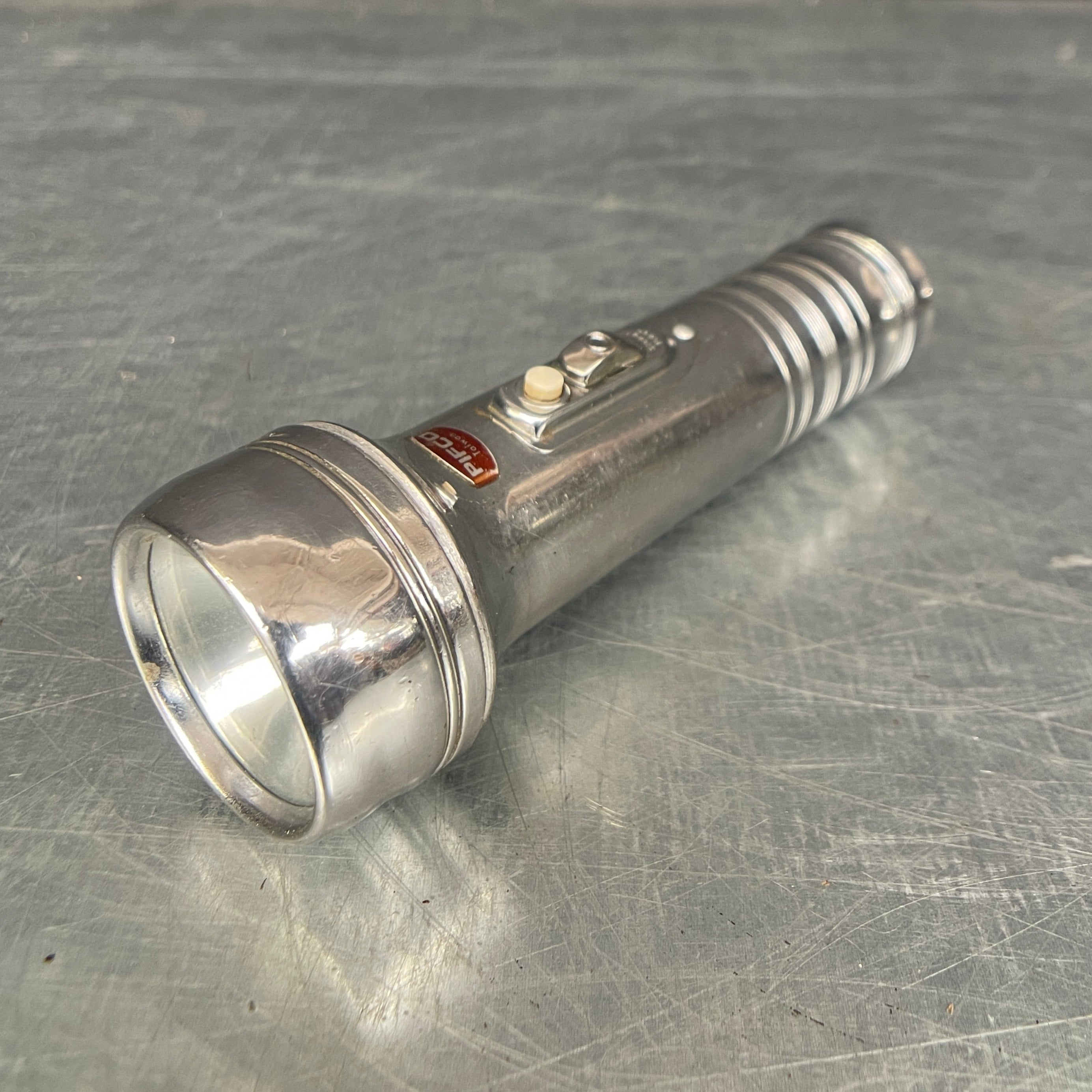 Industrial powerhouse props prop rental hire vintage movie film set dec pifco chrome torch light lighting