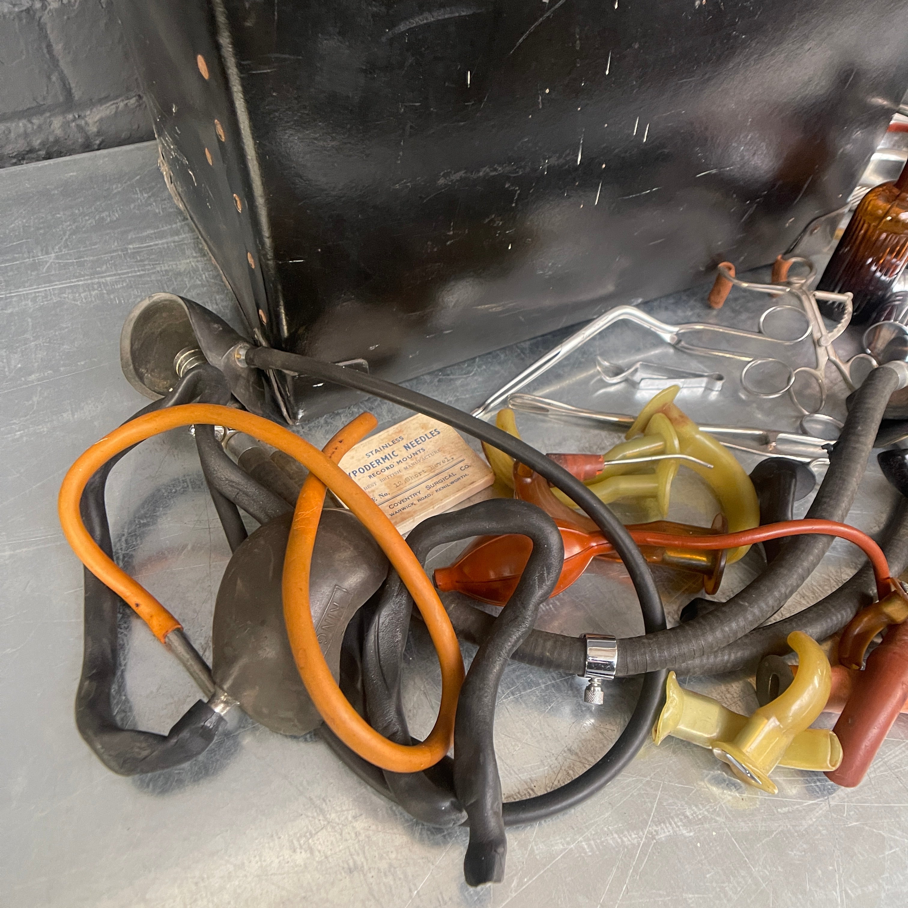 Industrial powerhouse props prop rental hire vintage movie film set dec portable field anesthesia machine medical 6