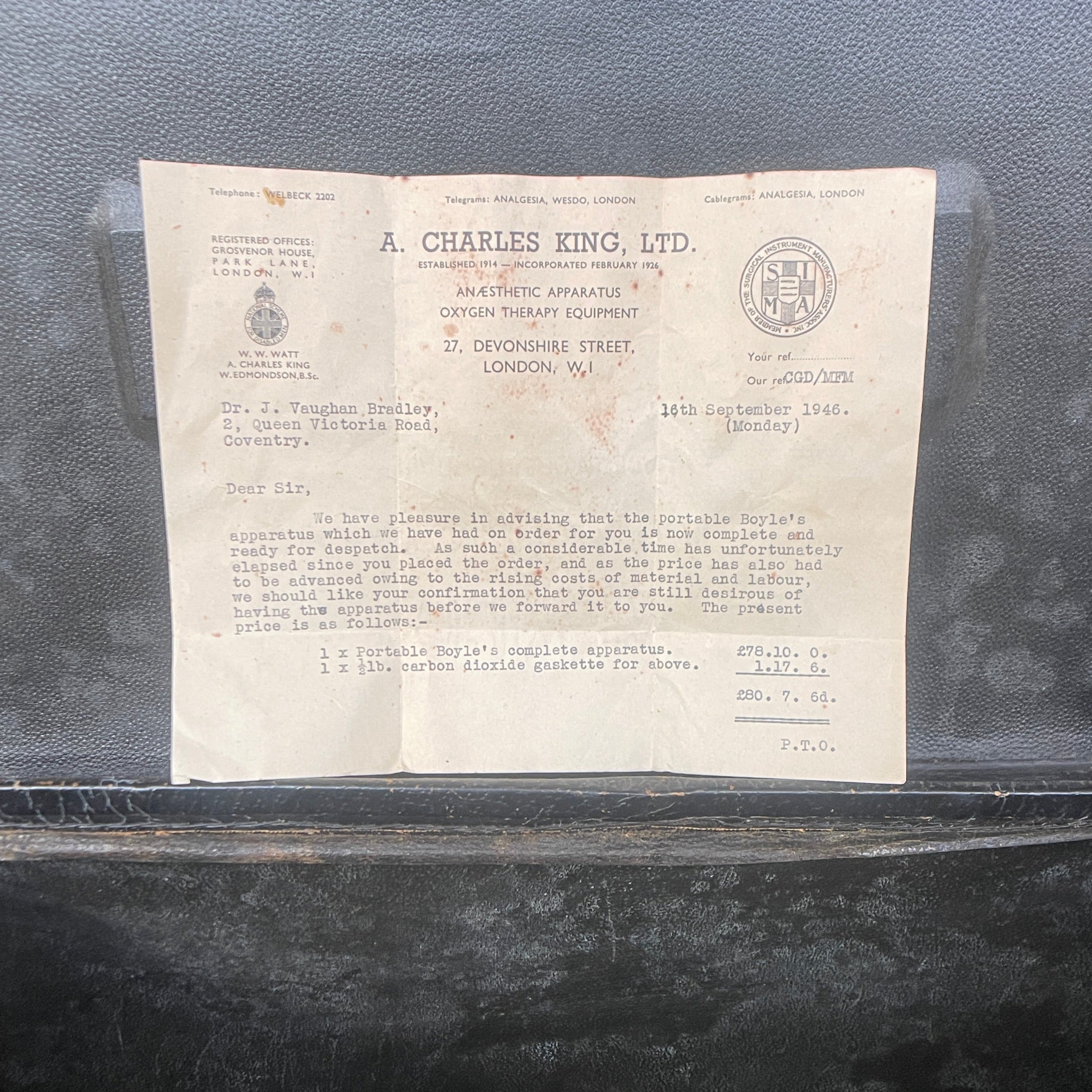 Industrial powerhouse props prop rental hire vintage movie film set dec portable field anesthesia machine medical 9