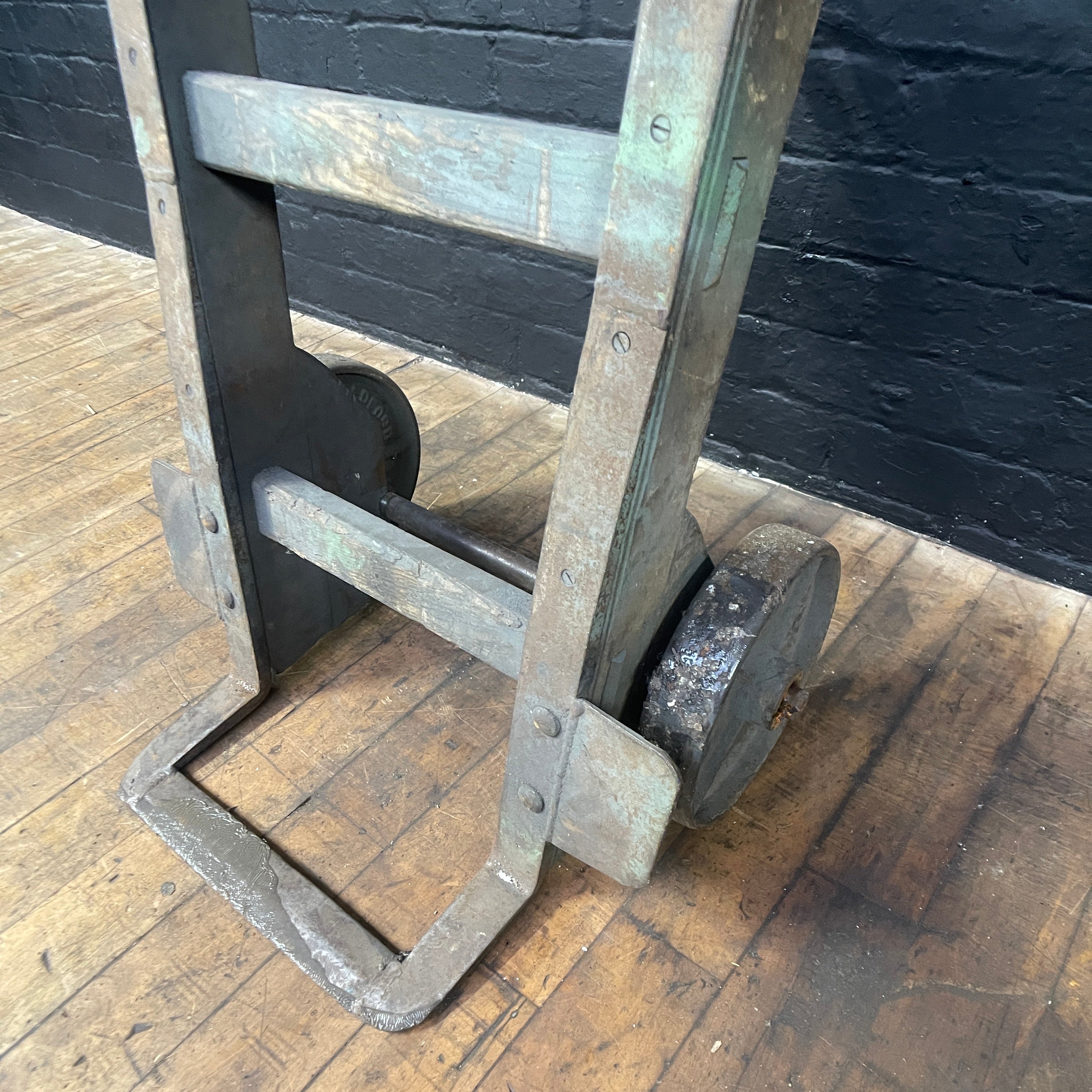 Industrial powerhouse props prop rental hire vintage movie film set dec sack cart trolley mill wood barrow