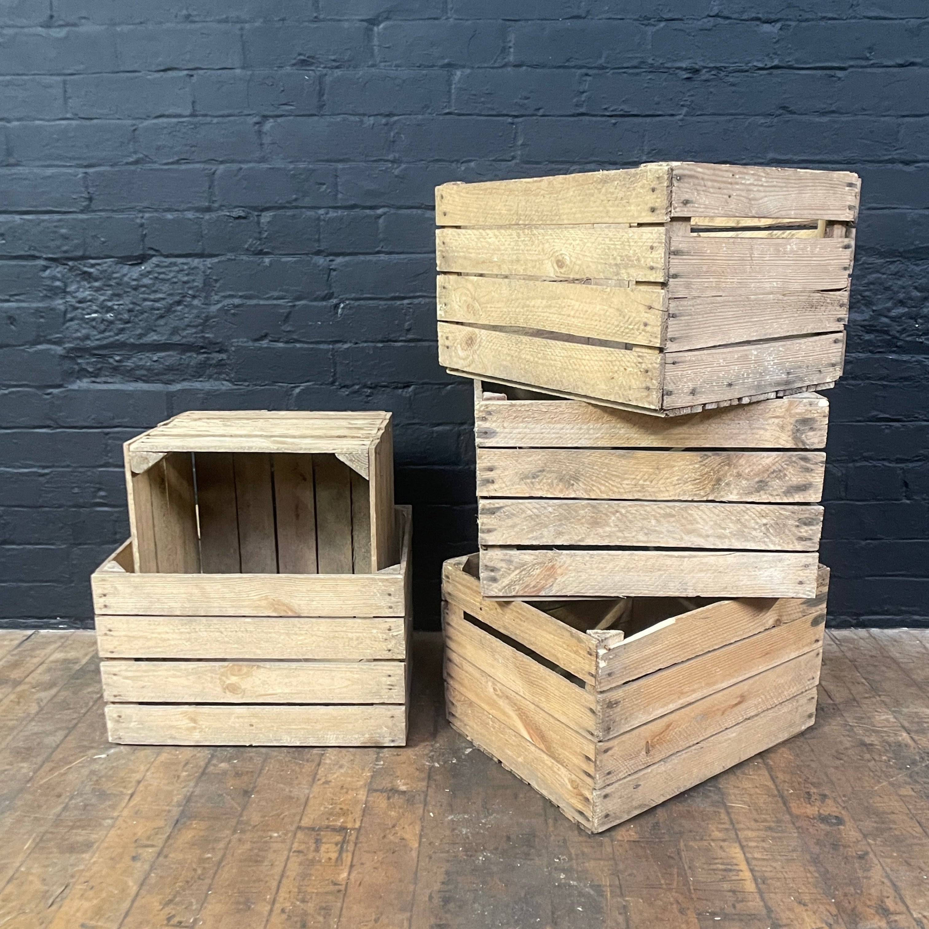 Industrial powerhouse props prop rental hire vintage movie film set dec small wooden crate