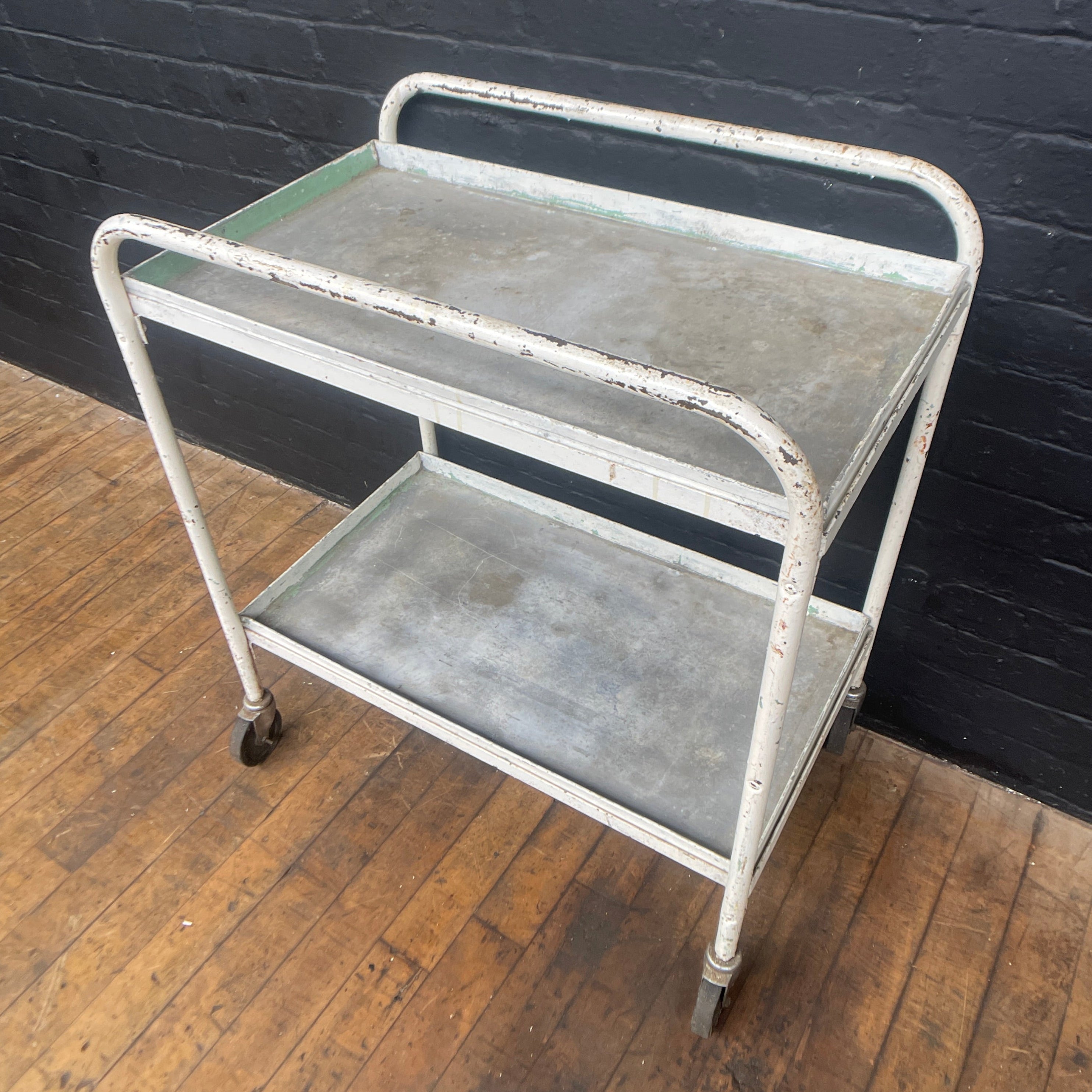 Industrial powerhouse props prop rental hire vintage movie film set dec white trolley medical 2