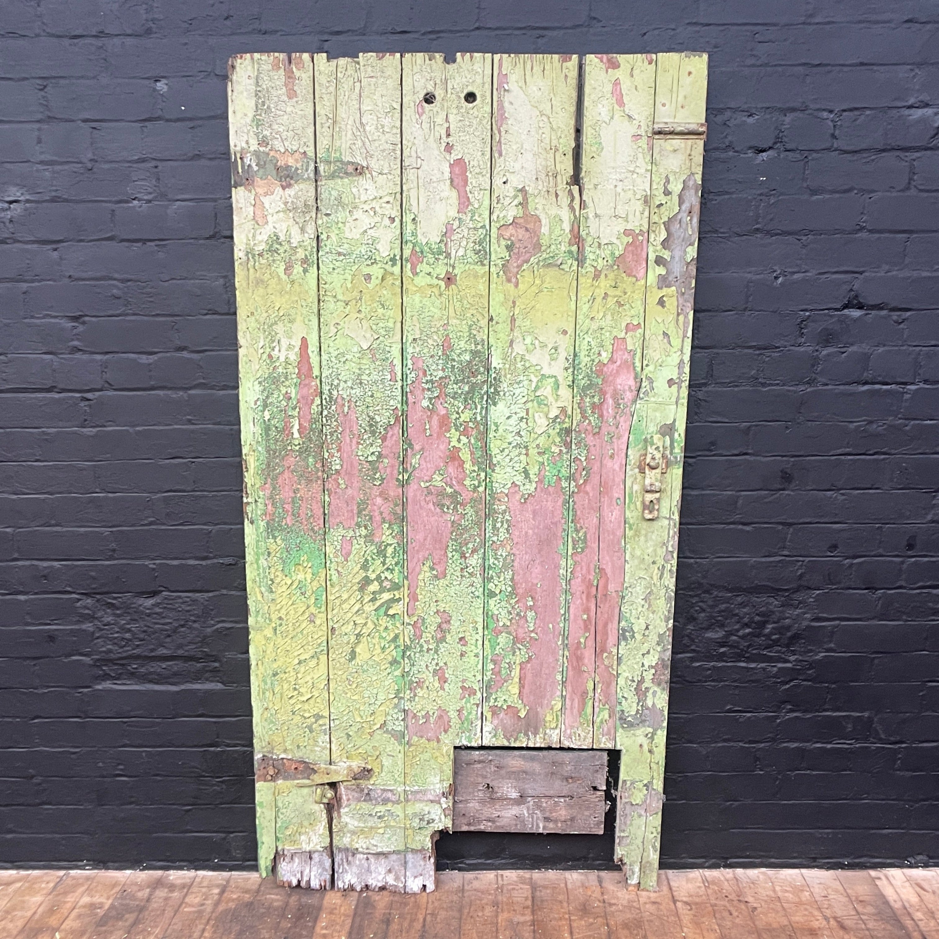 Industrial powerhouse props prop rental hire vintage movie film set dec workshop door garage green