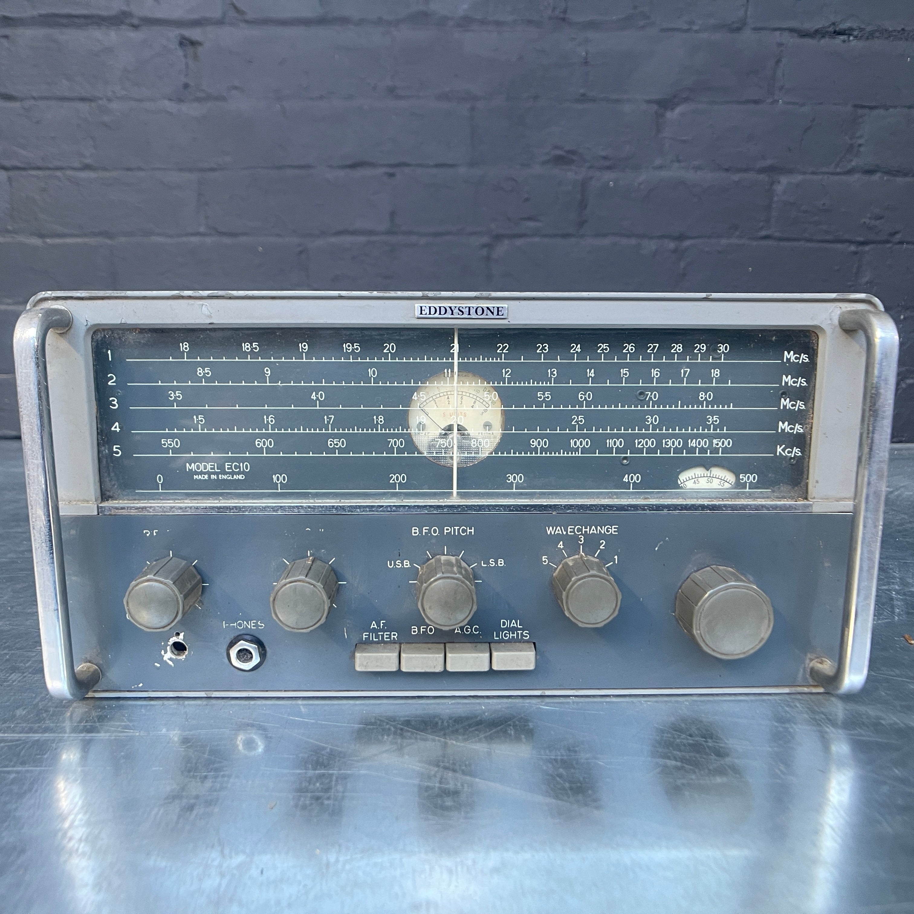 Industrial powerhouse props prop rental hire vintage tv movie film set dec Eddystone comms receiver