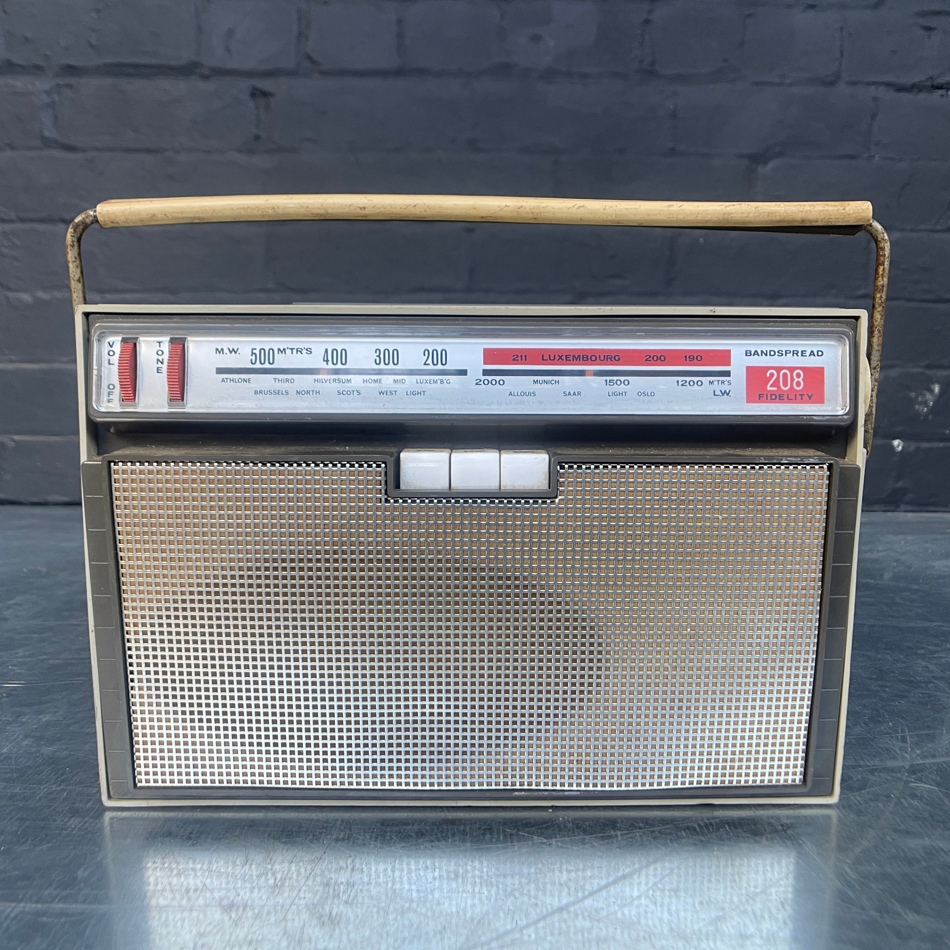 Industrial powerhouse props prop rental hire vintage tv movie film set dec Fidelity radio 1960