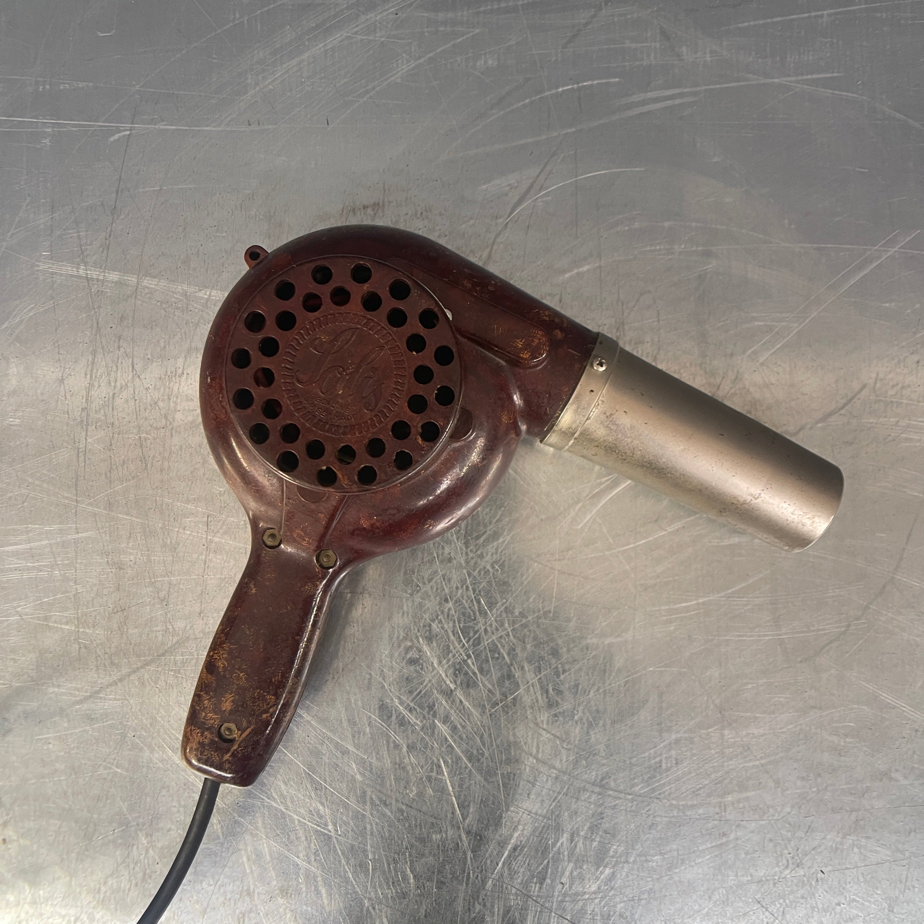 Industrial powerhouse props prop rental hire vintage tv movie film set dec Solis Swiss hairdryer