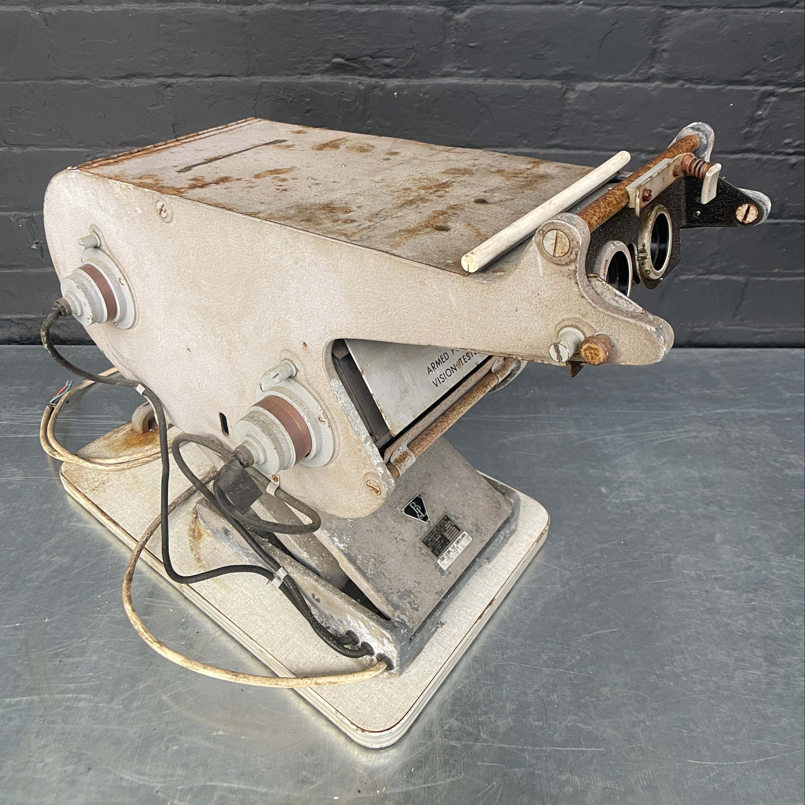 Industrial powerhouse props prop rental hire vintage tv movie film set dec US airforce vision tester 2