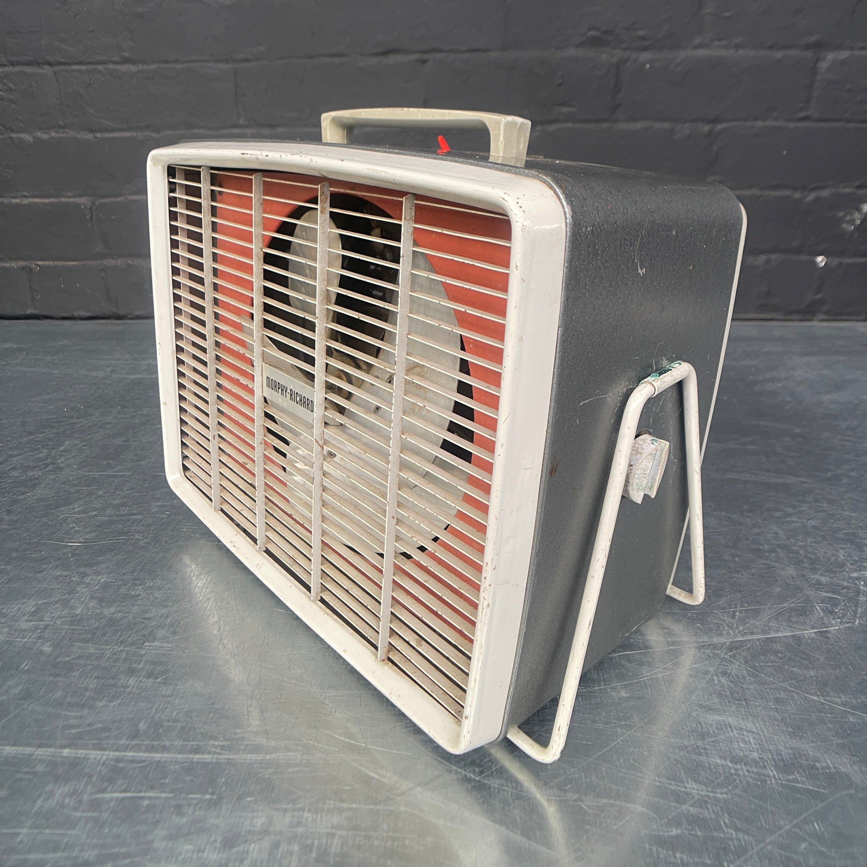 Industrial powerhouse props prop rental hire vintage tv movie film set dec portable fan heater Morphy Richards