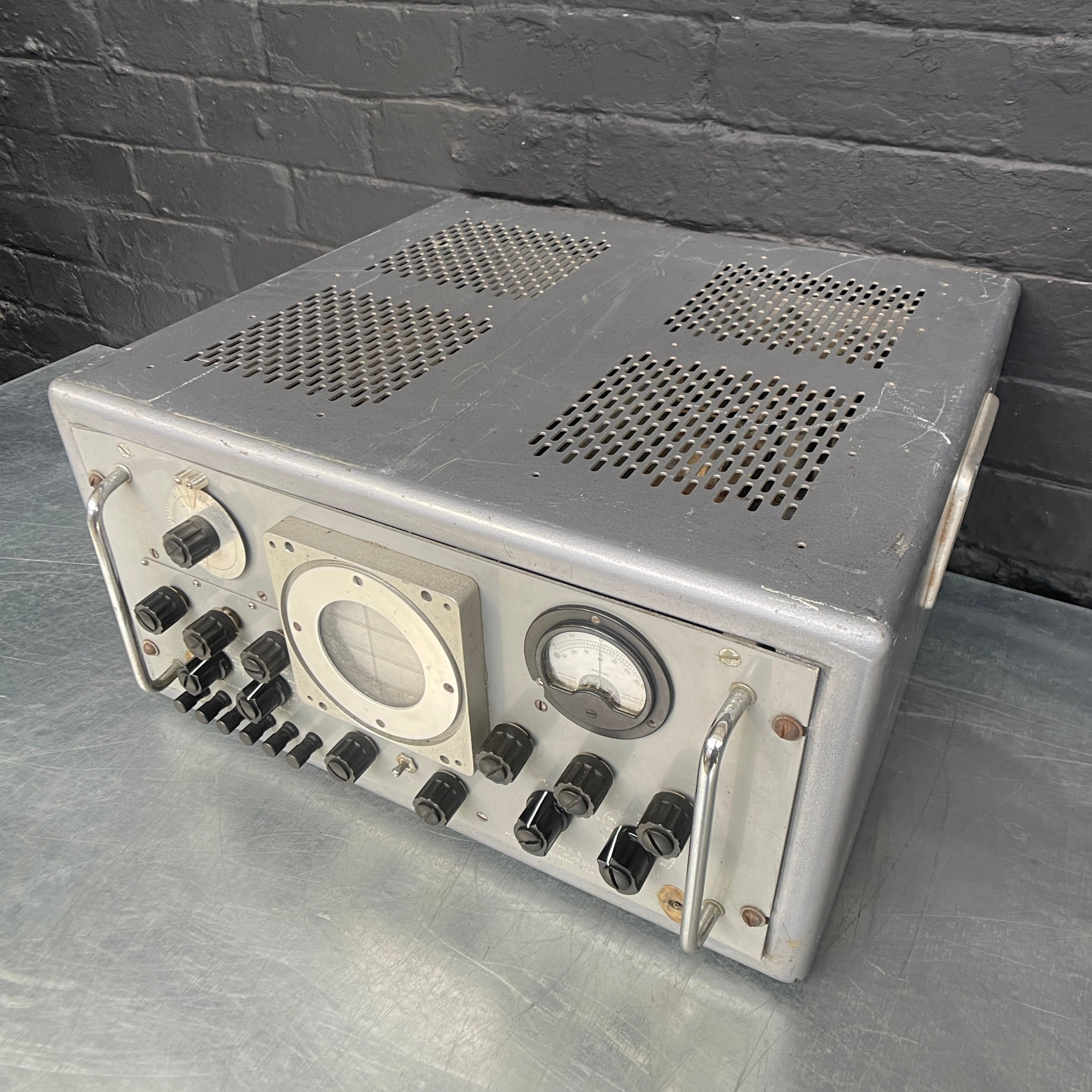 Oscilloscope Marconi Instruments electrical scientific Industrial powerhouse props prop rental hire vintage movie film set dec 1