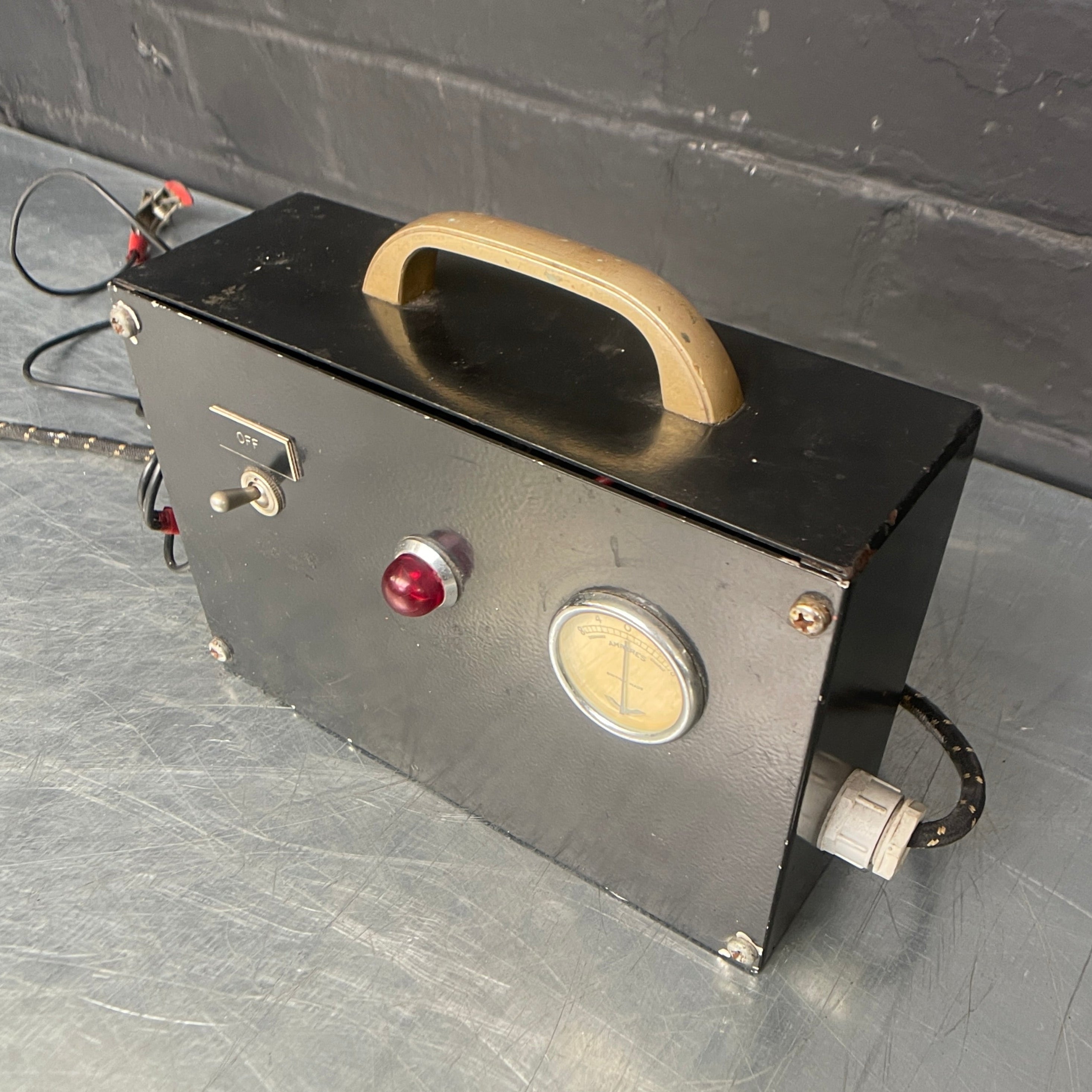 amperes test ammeter tester electrical black Industrial powerhouse props prop rental hire vintage movie film set dec 1