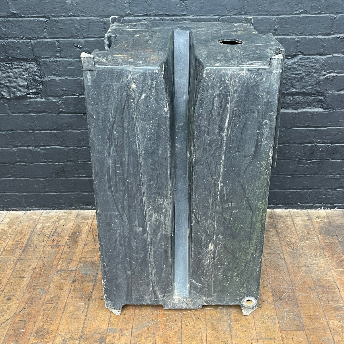black plastic water butt ballast block stacking industrial interlocking rota 3