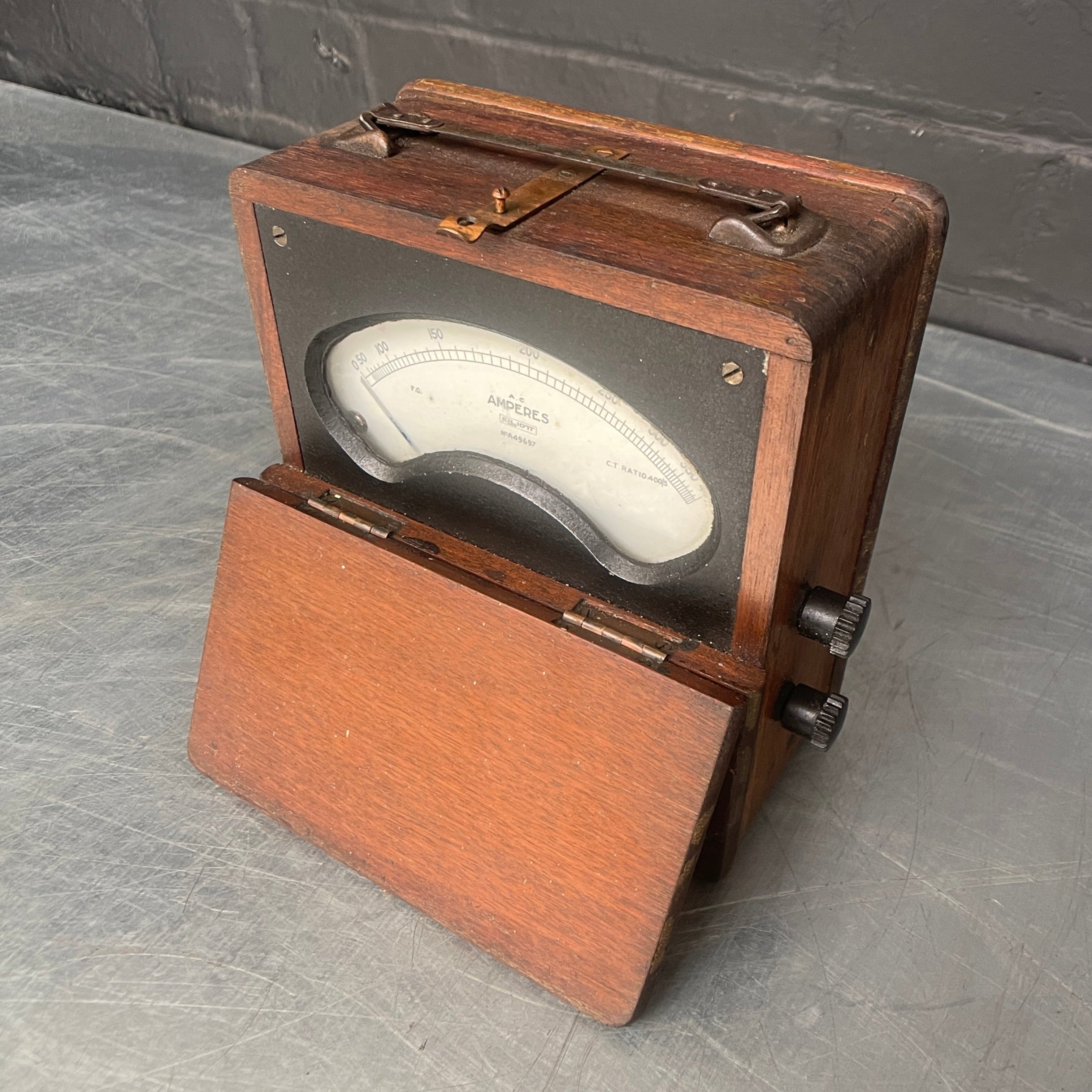 electrical amperes meter amp scientific Industrial powerhouse props prop rental hire vintage movie set dec film 1