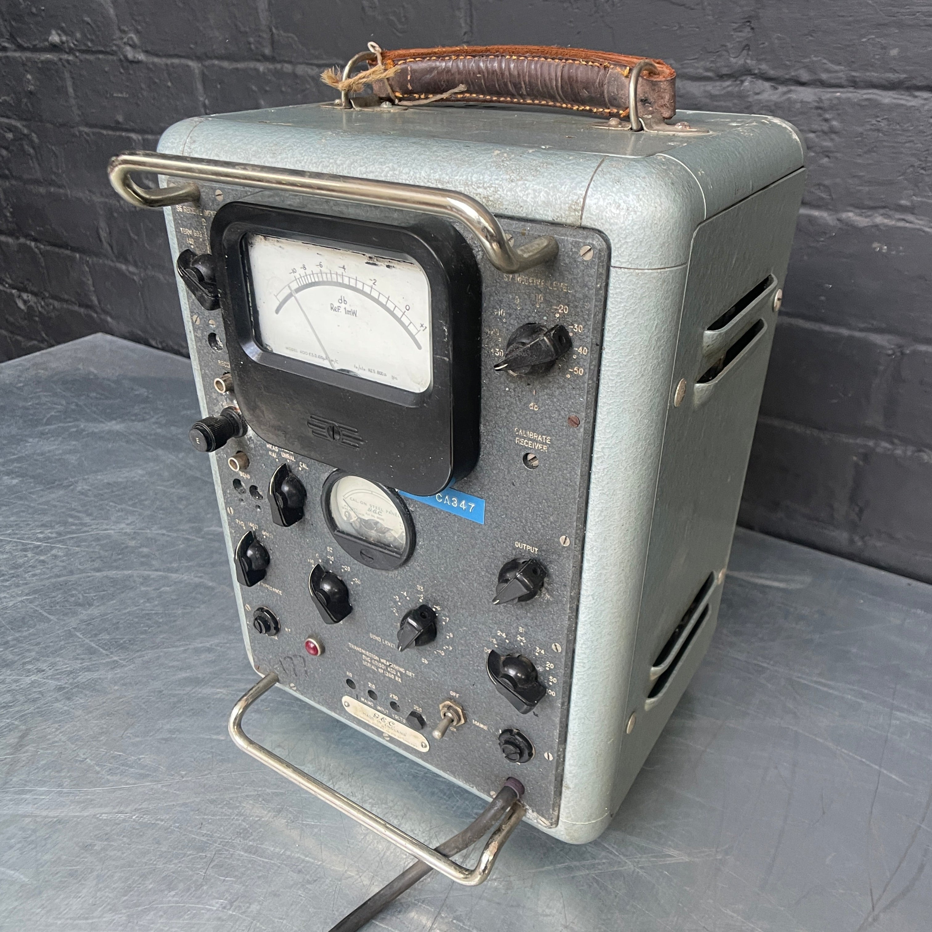 electrical tester unit Industrial powerhouse props prop rental hire vintage movie film set dec electrical 1