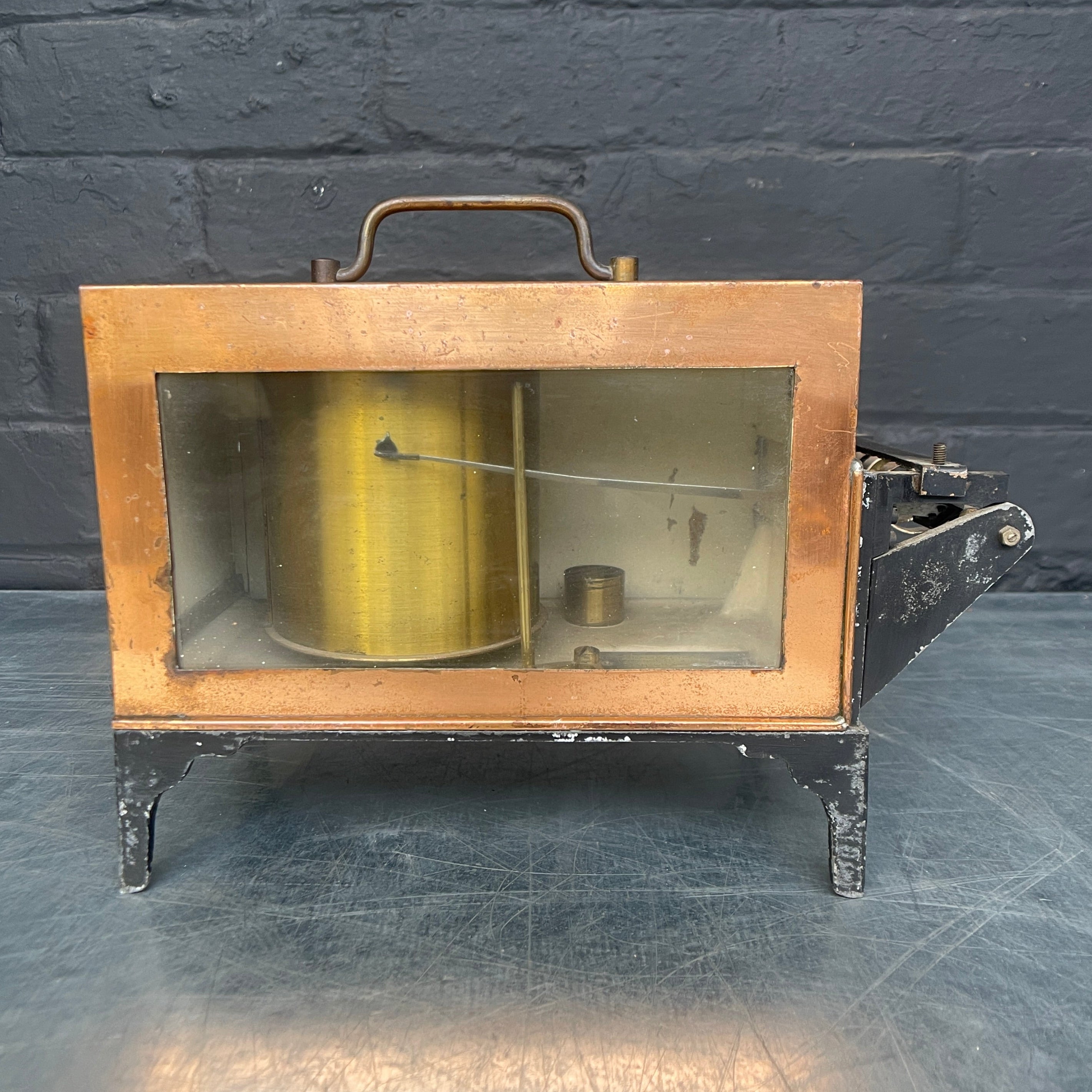 meter Antique barograph scientific Industrial powerhouse props prop rental hire vintage movie film set dec 4