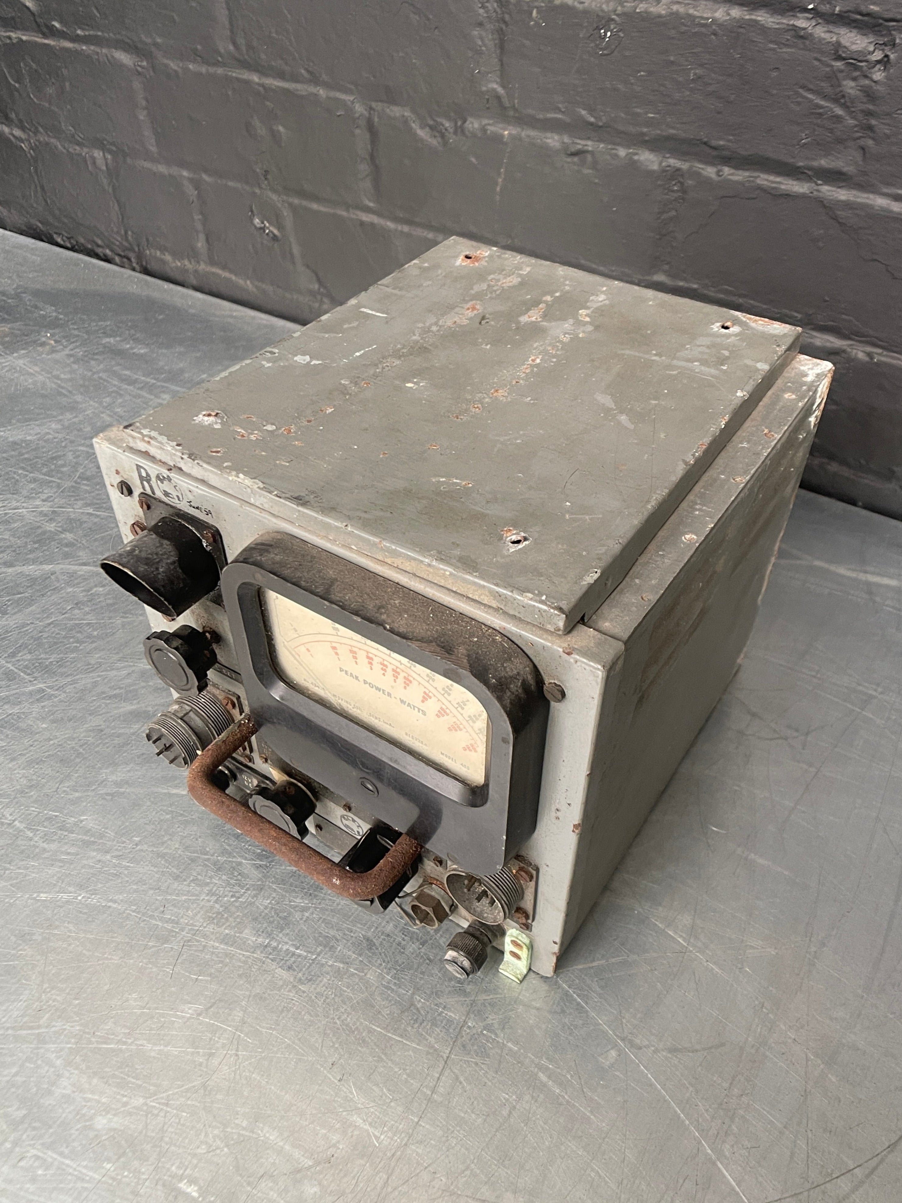 military indicator unit tester electrical Industrial powerhouse props prop rental hire vintage movie film set dec 1