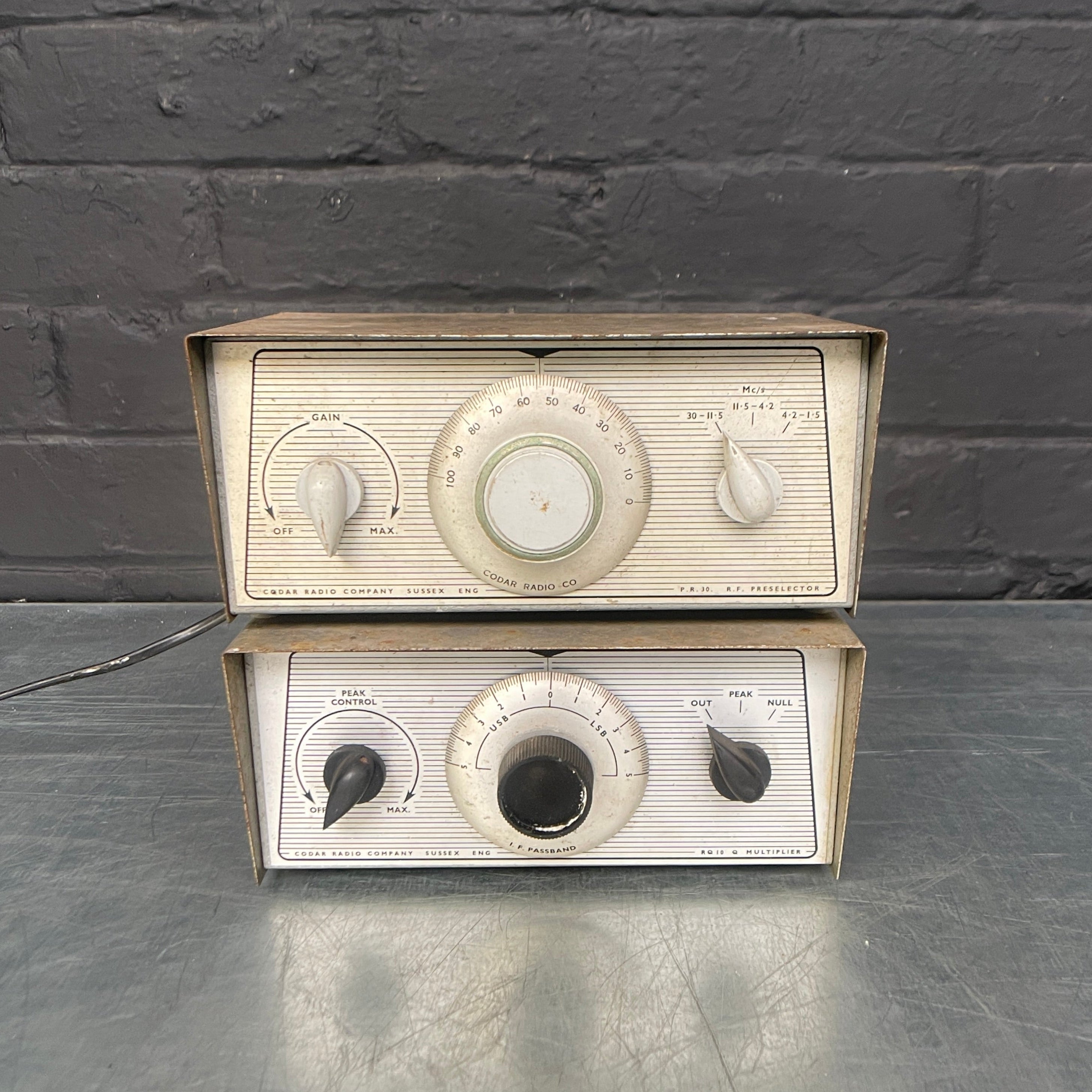 radio test instrument electrical Industrial powerhouse props prop rental hire vintage movie film set dec