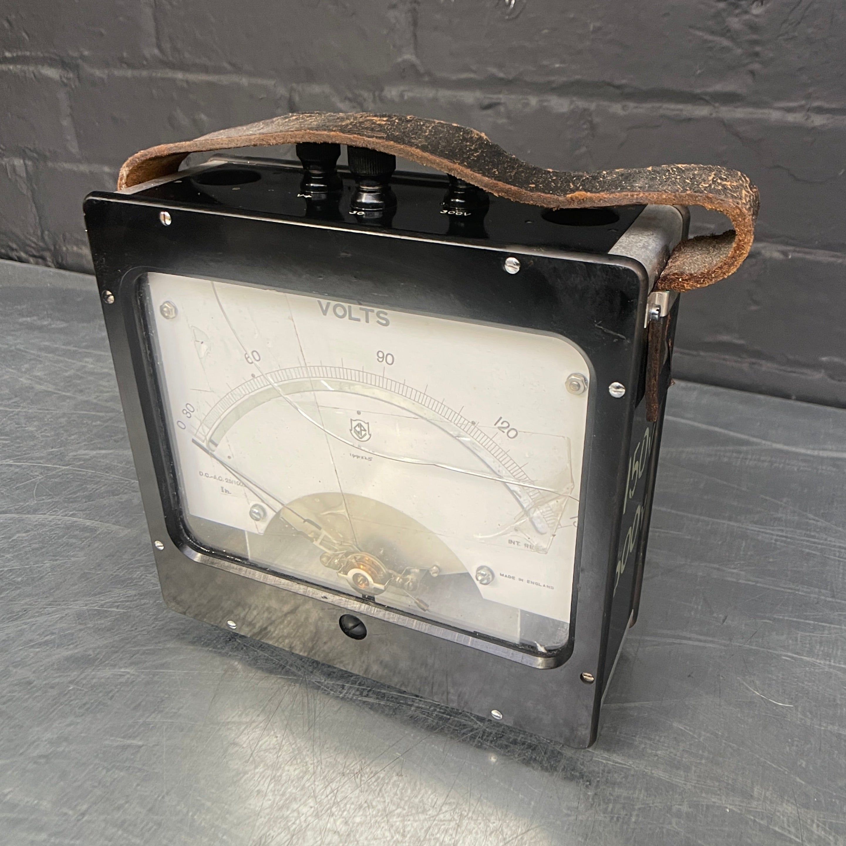 volt meter tester electrical volts Industrial powerhouse props prop rental hire vintage movie film set dec 1