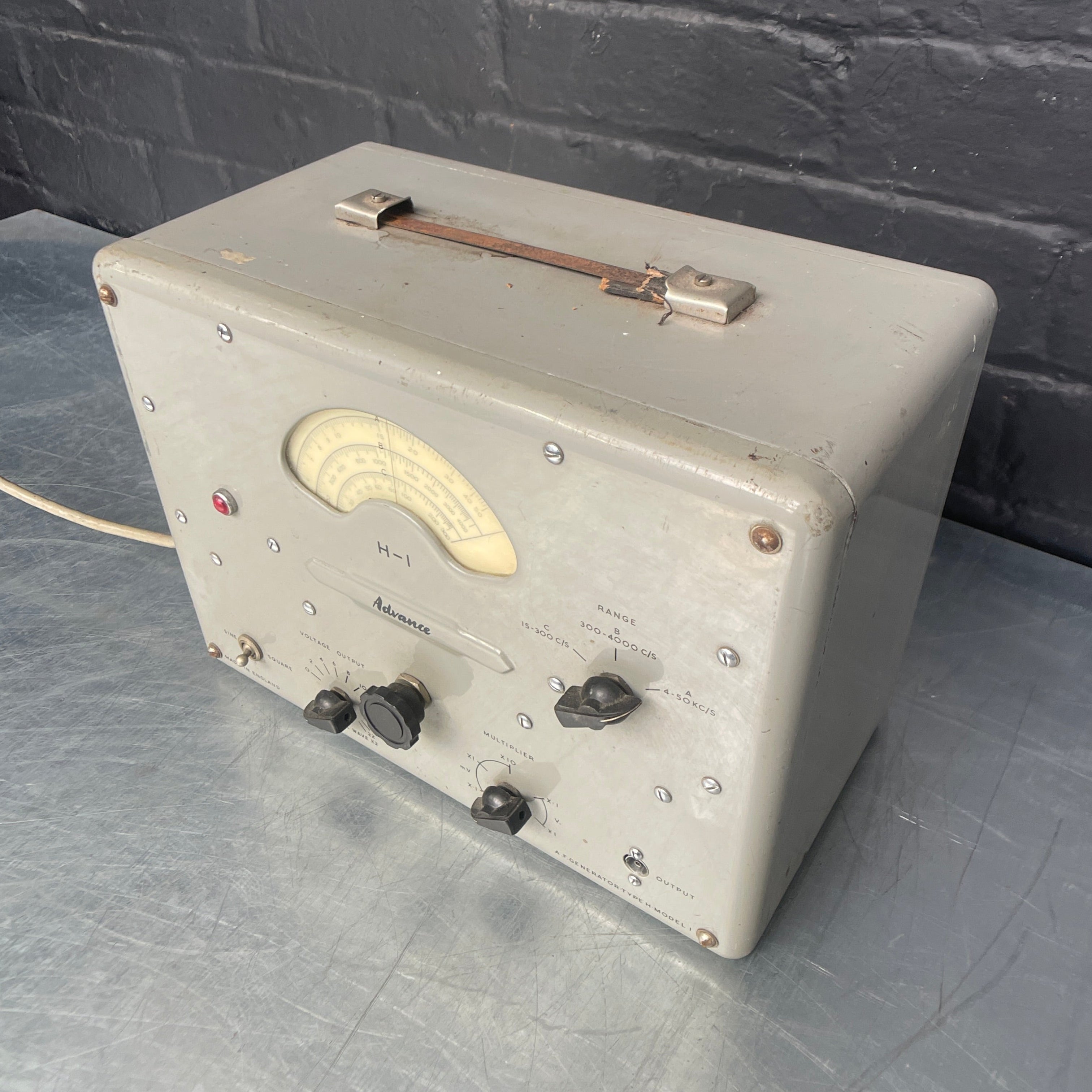 AF generator electrical tester test set Industrial powerhouse props prop rental hire vintage movie film set dec 1