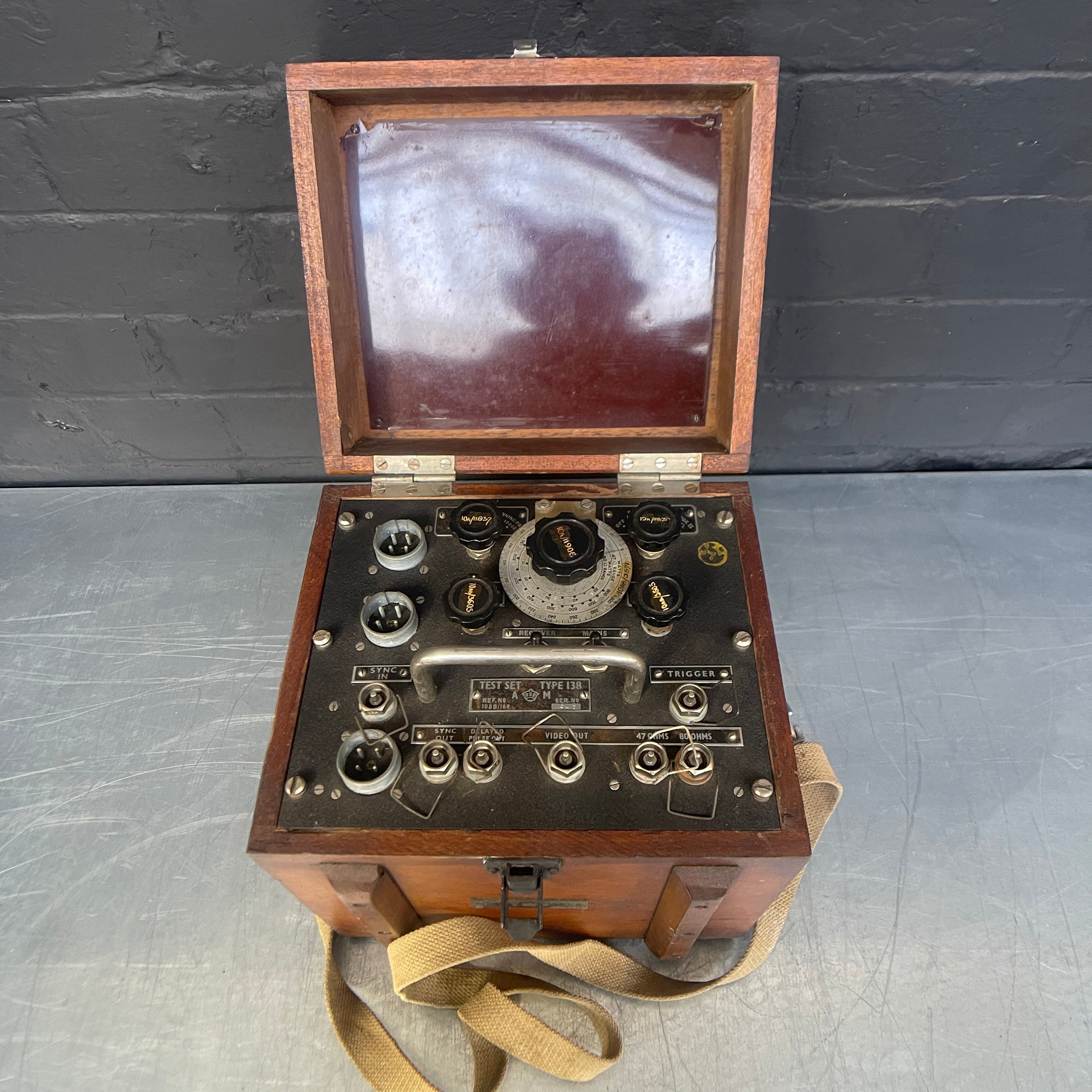 Air Ministry test set electrical military Industrial powerhouse props prop rental hire vintage movie film set dec