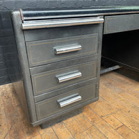Double sided metal Milners desk Qty 1