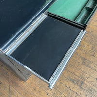 Double sided metal Milners desk Qty 1
