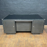 Double sided metal Milners desk Qty 1