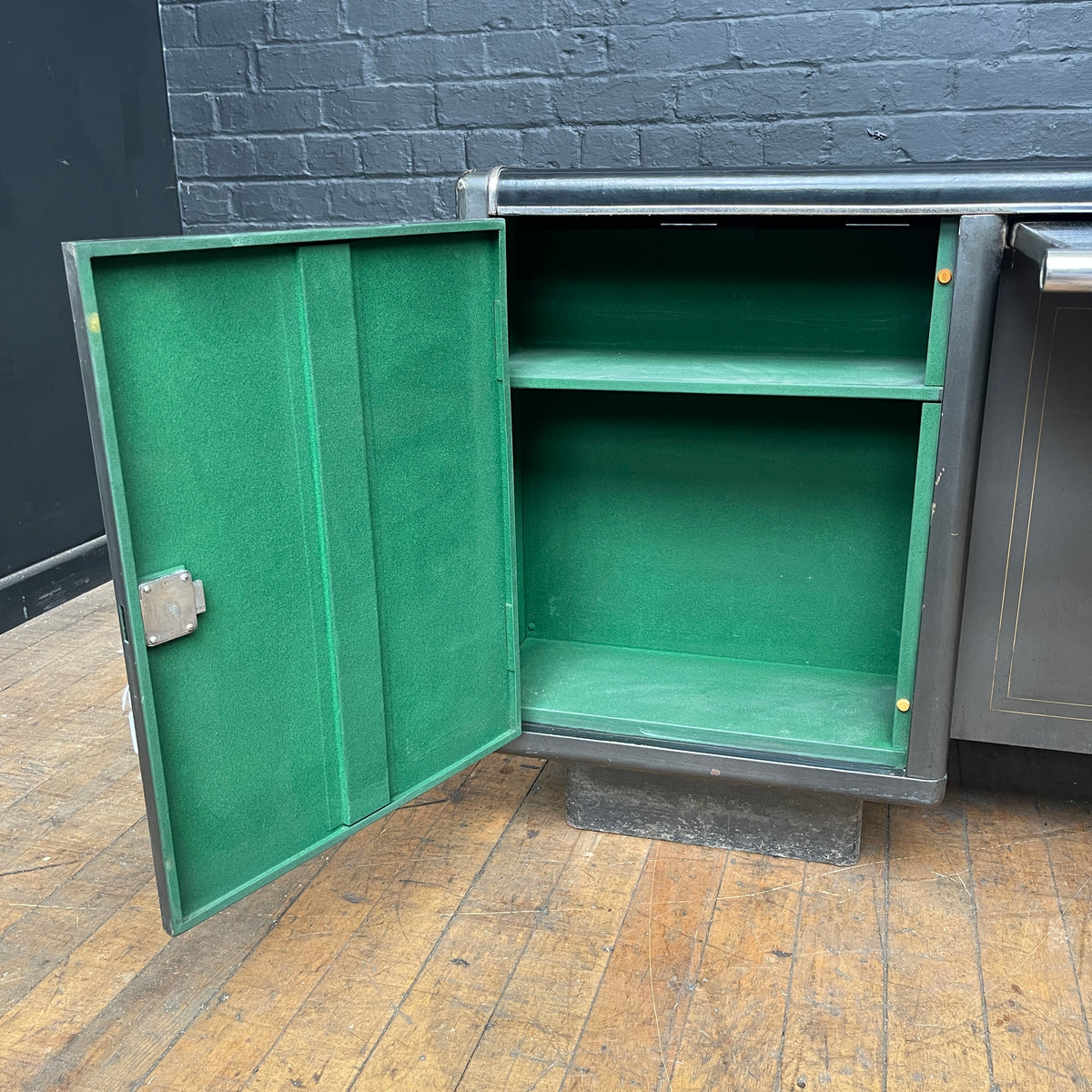 Double sided metal Milners desk Qty 1
