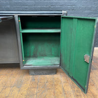 Double sided metal Milners desk Qty 1