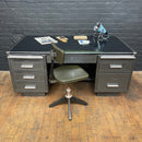 Double sided metal Milners desk Qty 1