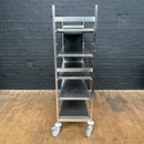 Hupfer stainless steel adjustable catering shelves on casters Qty 1