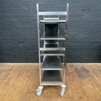 Hupfer stainless steel adjustable catering shelves on casters Qty 1