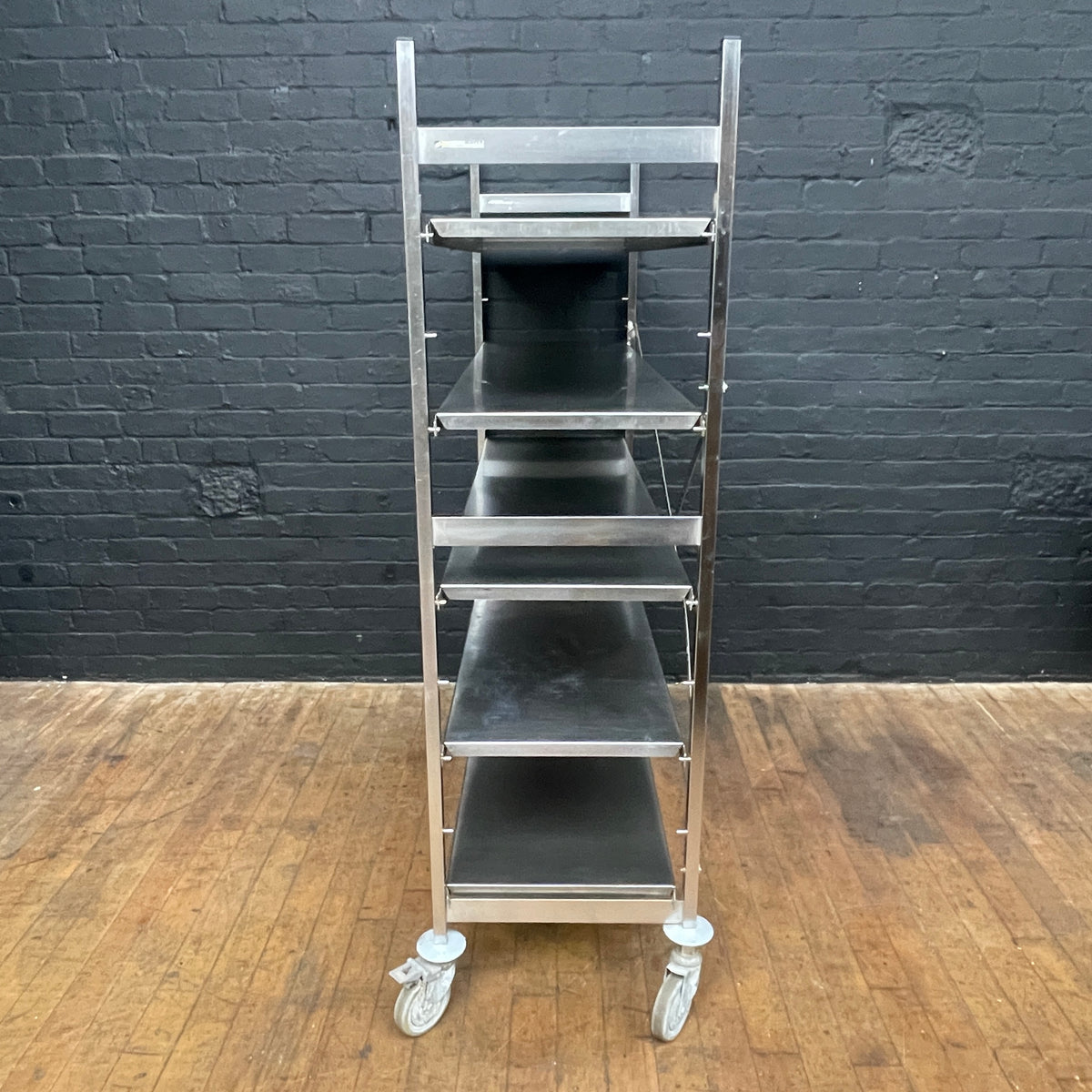 Hupfer stainless steel adjustable catering shelves on casters Qty 1