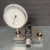 Industrial powerhouse props prop rental hire vintage movie film set dec Budenberg gauge silver