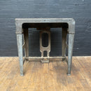 Industrial powerhouse props prop rental hire vintage movie film set dec Industrial machine table workbench cast steel