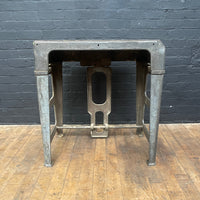 Industrial powerhouse props prop rental hire vintage movie film set dec Industrial machine table workbench cast steel